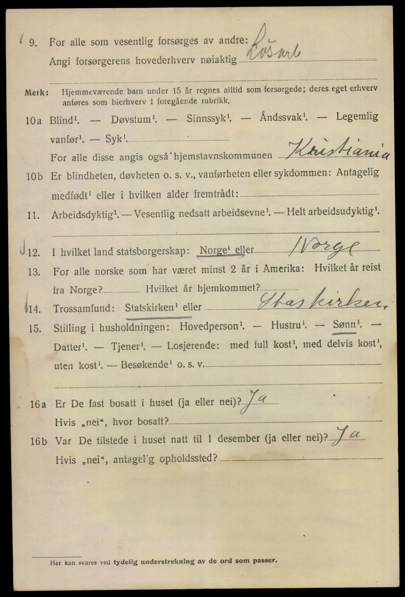 SAO, 1920 census for Kristiania, 1920, p. 429150