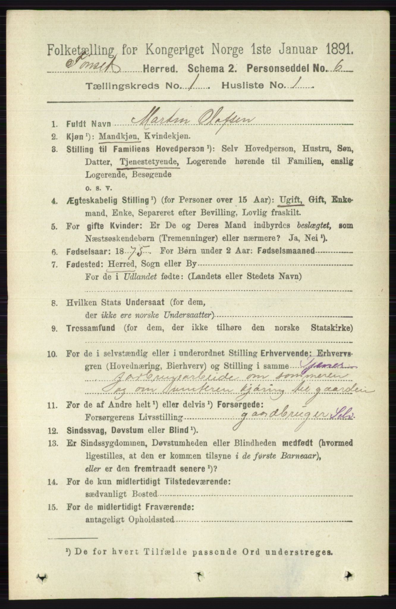 RA, 1891 census for 0437 Tynset, 1891, p. 79