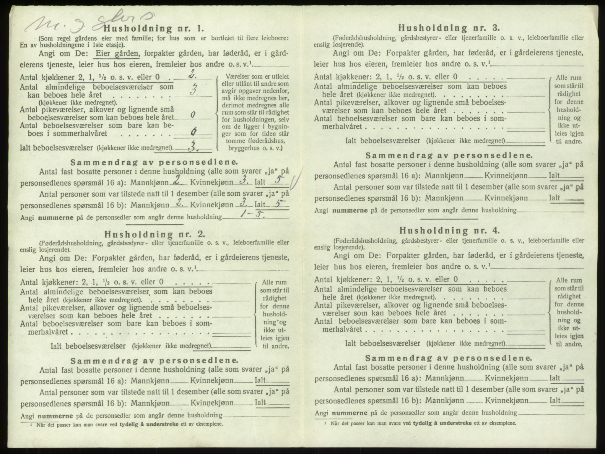 SAO, 1920 census for Skjeberg, 1920, p. 1345