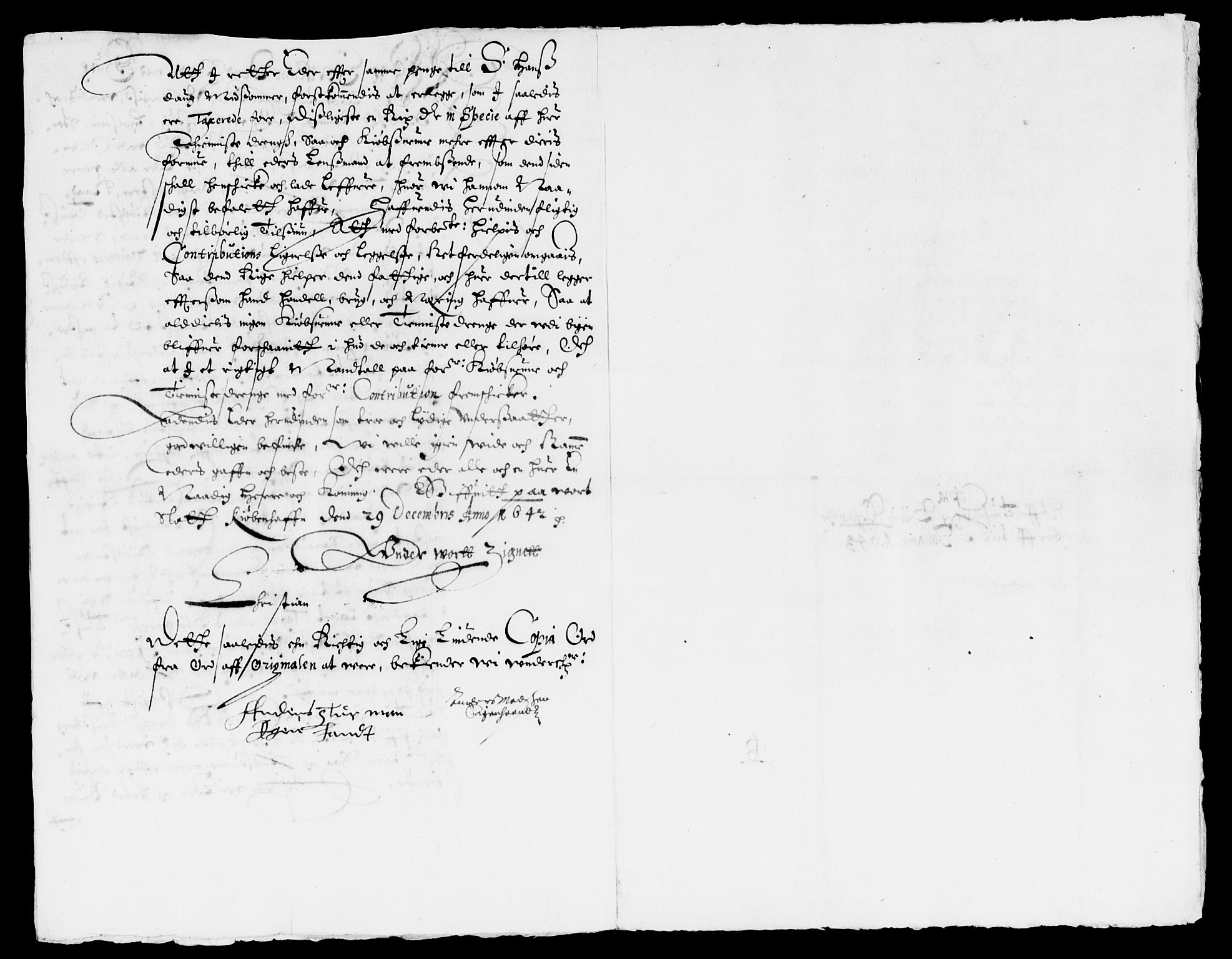 Rentekammeret inntil 1814, Reviderte regnskaper, Lensregnskaper, AV/RA-EA-5023/R/Rb/Rbo/L0024: Tønsberg len, 1642-1644