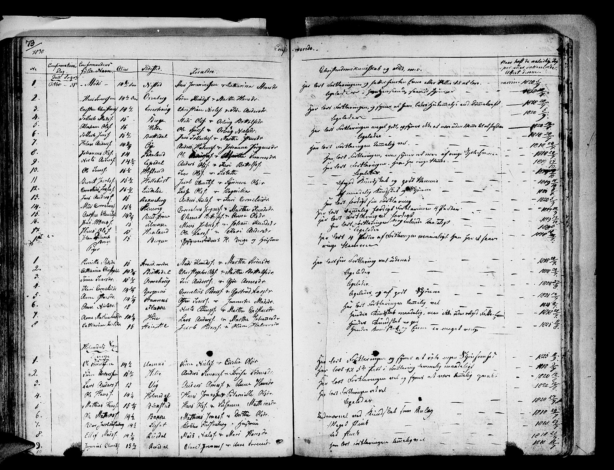 Fjaler sokneprestembete, AV/SAB-A-79801/H/Haa/Haaa/L0005: Parish register (official) no. A 5, 1821-1835, p. 73