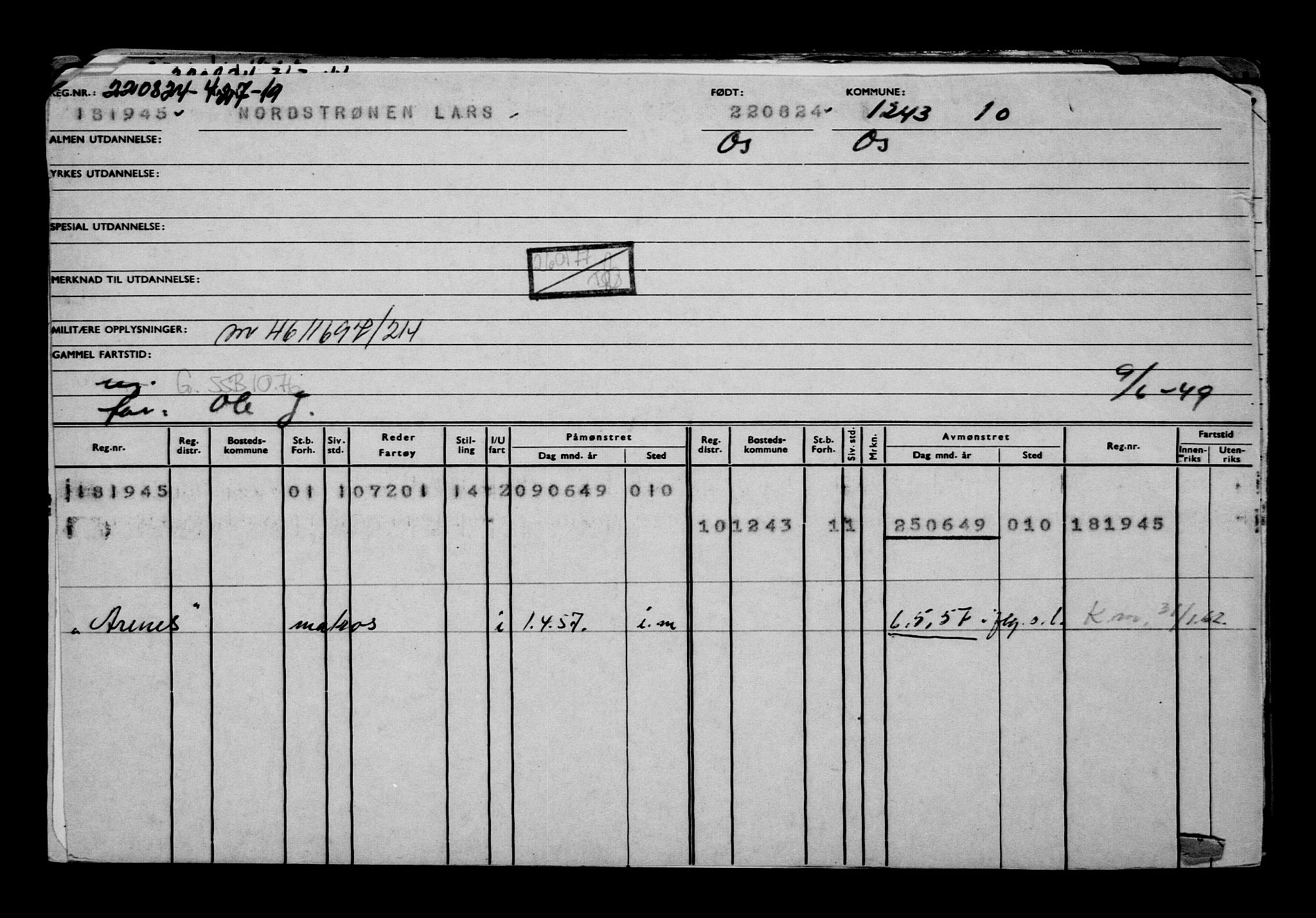 Direktoratet for sjømenn, AV/RA-S-3545/G/Gb/L0235: Hovedkort, 1924, p. 215