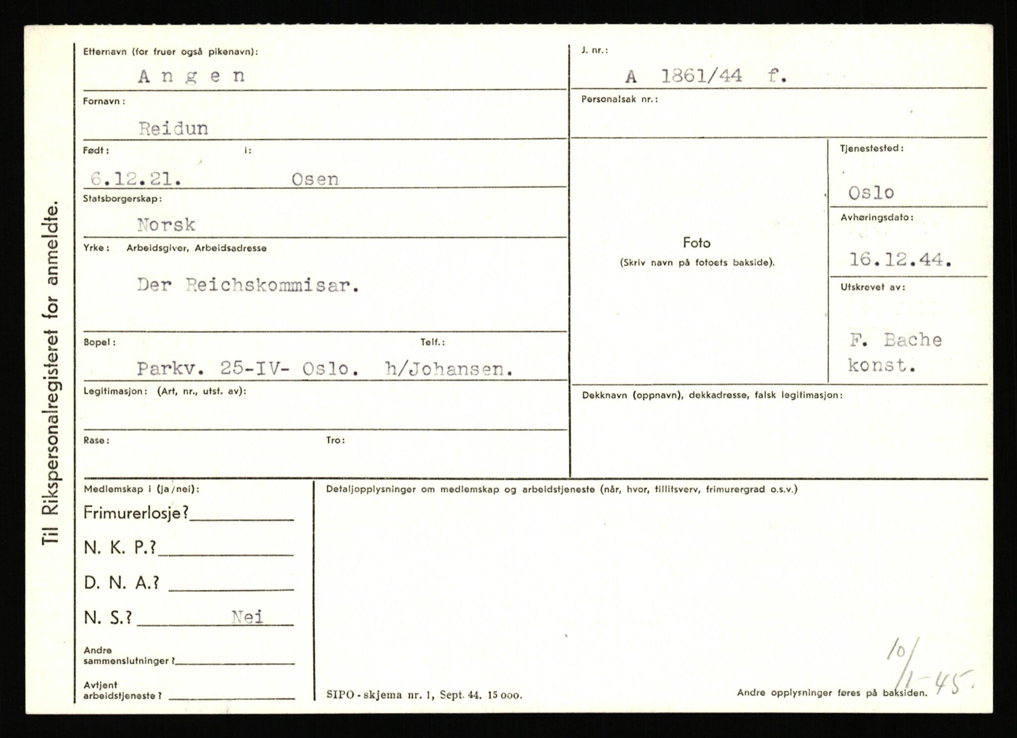 Statspolitiet - Hovedkontoret / Osloavdelingen, AV/RA-S-1329/C/Ca/L0001: Aabakken - Armann, 1943-1945, p. 4341