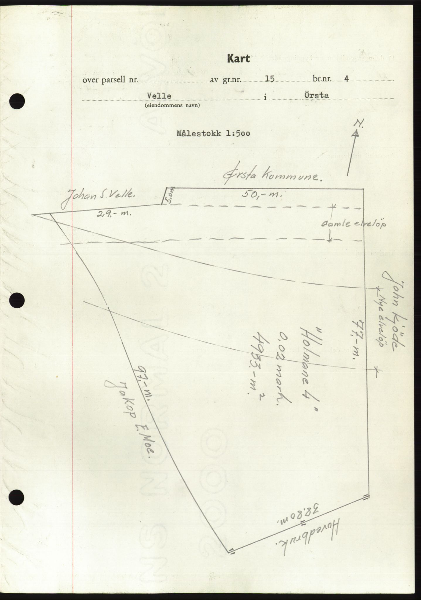 Søre Sunnmøre sorenskriveri, AV/SAT-A-4122/1/2/2C/L0099: Mortgage book no. 25A, 1954-1954, Diary no: : 3097/1954