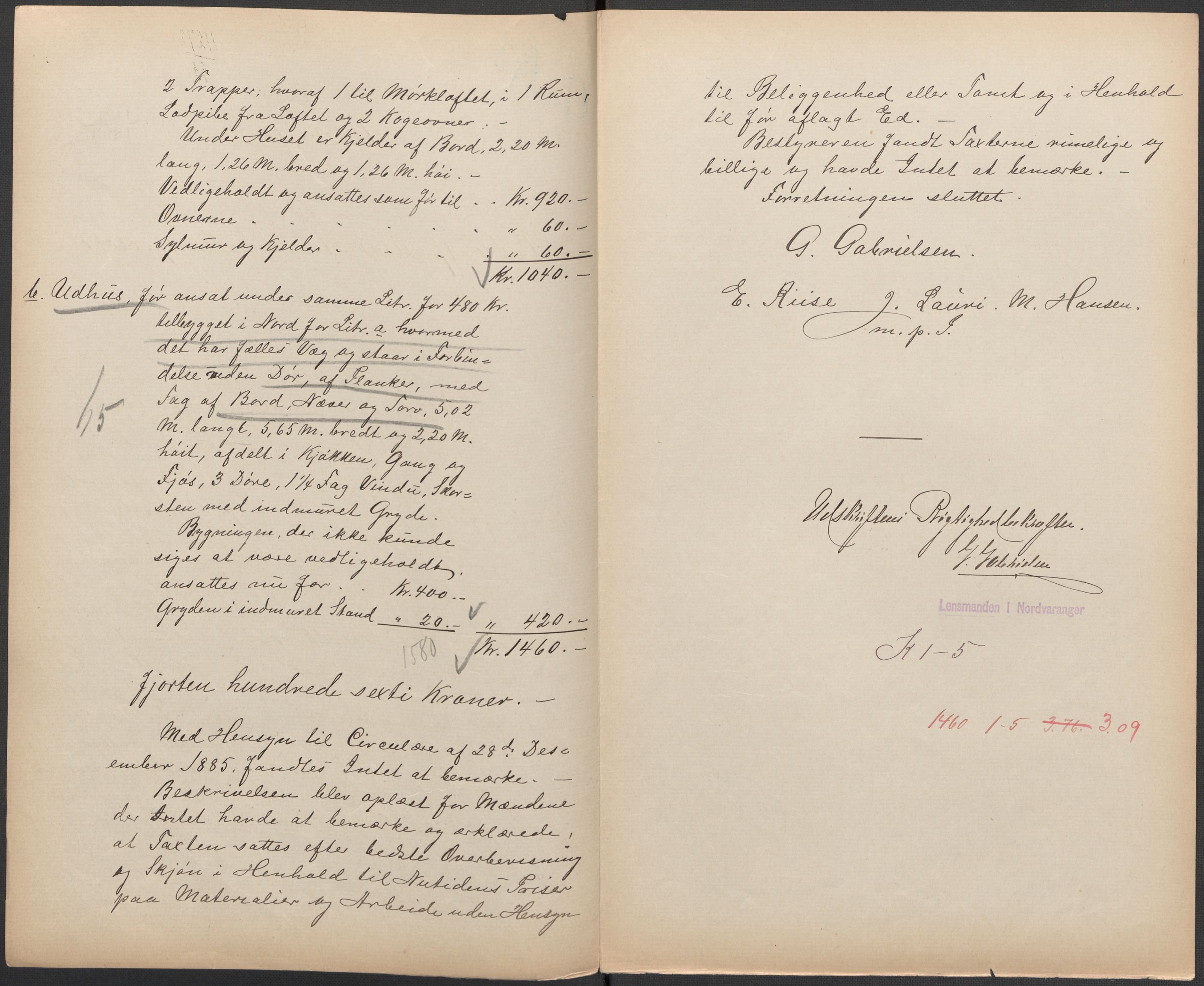 Norges Brannkasse, AV/RA-S-1549/E/Eu/L0010: Branntakster for Vadsø by, 1854-1949, p. 31
