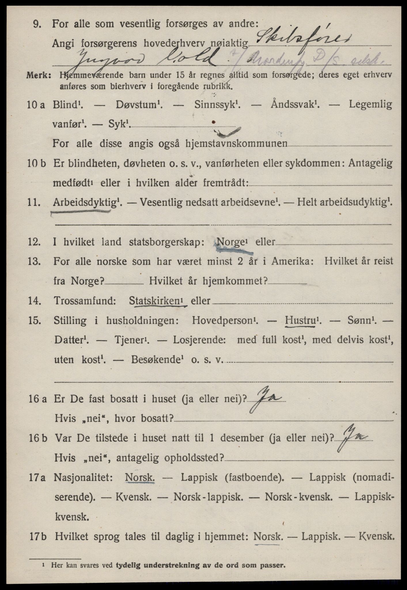 SAT, 1920 census for Strinda, 1920, p. 7965