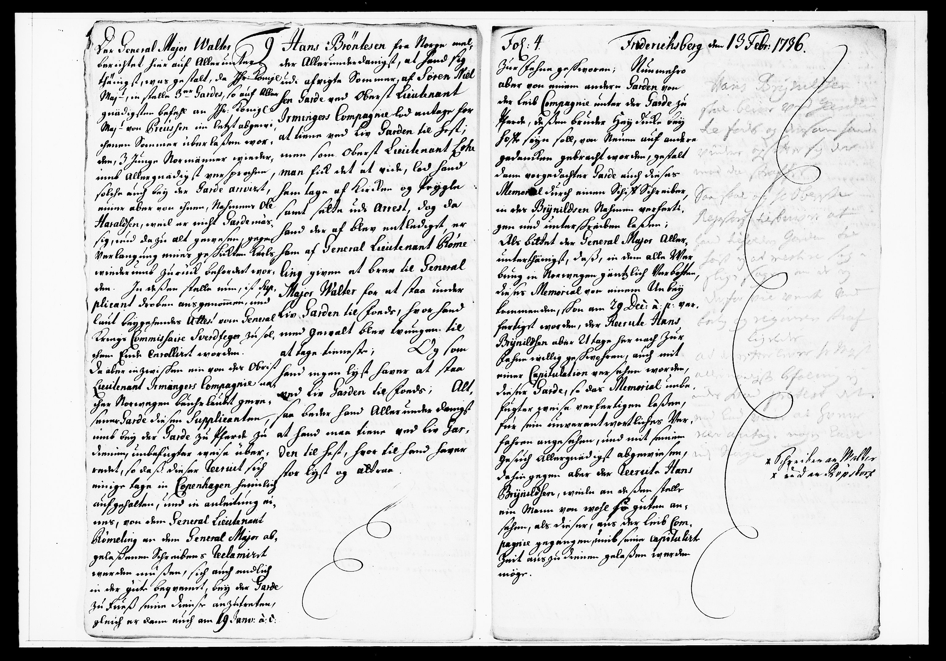 Krigskollegiet, Krigskancelliet, DRA/A-0006/-/1130-1137: Refererede sager, 1736, p. 44
