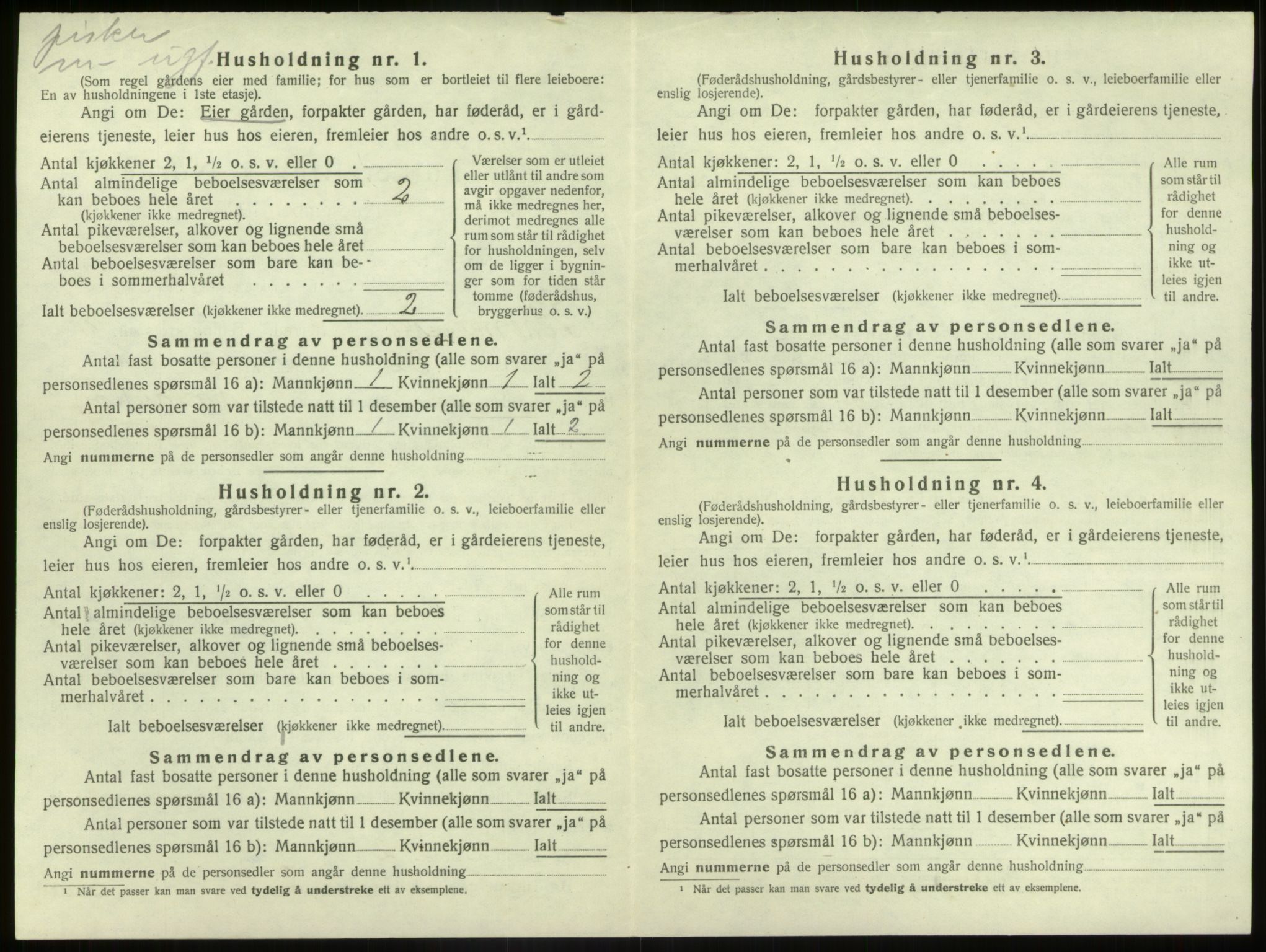 SAB, 1920 census for Bremanger, 1920, p. 712