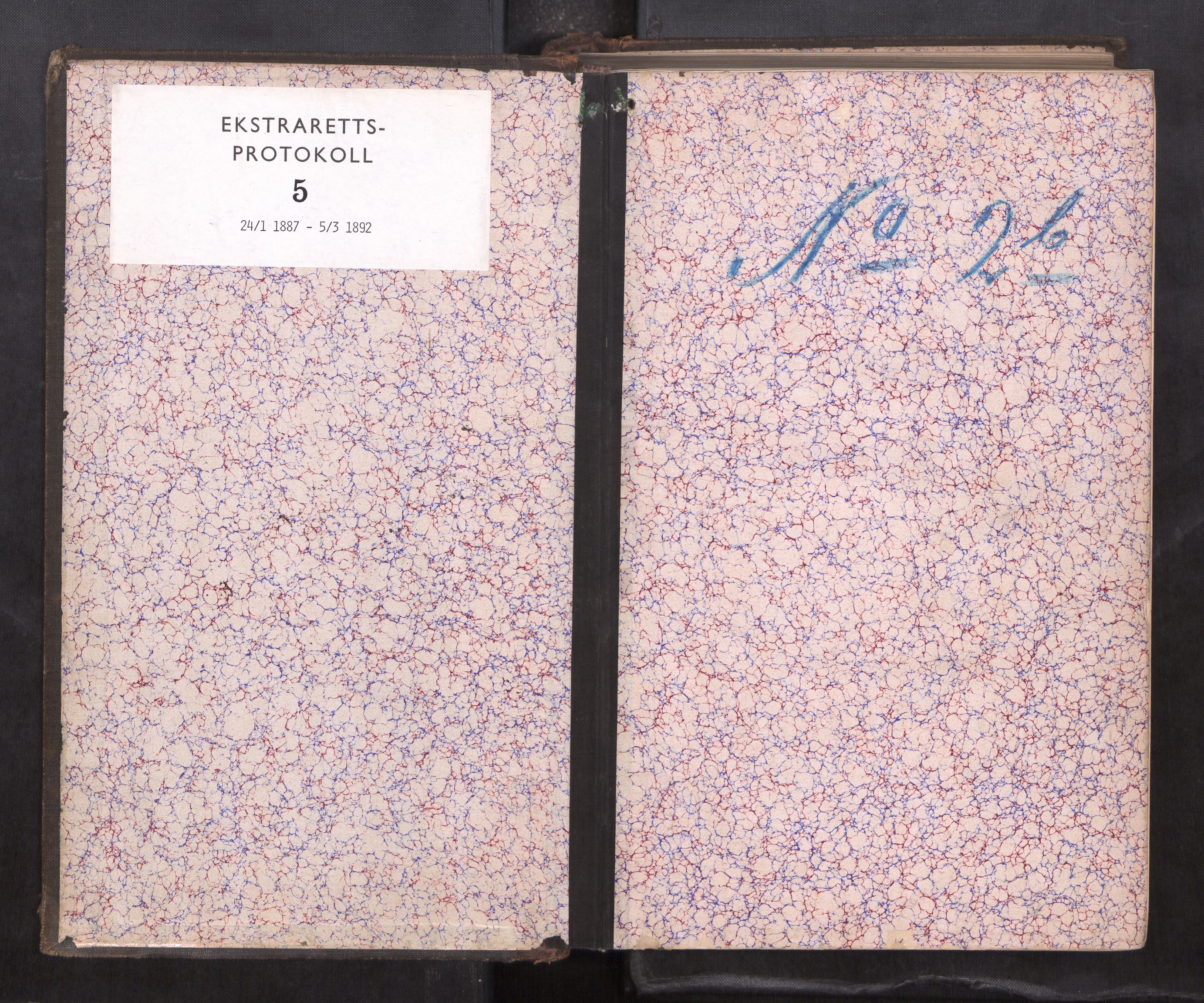 Lofoten sorenskriveri, SAT/A-0017/1/1/1B/L0005: Ekstrarettsprotokoll, 1887-1892