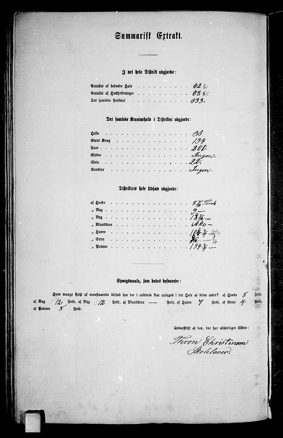 RA, 1865 census for Holla, 1865, p. 113