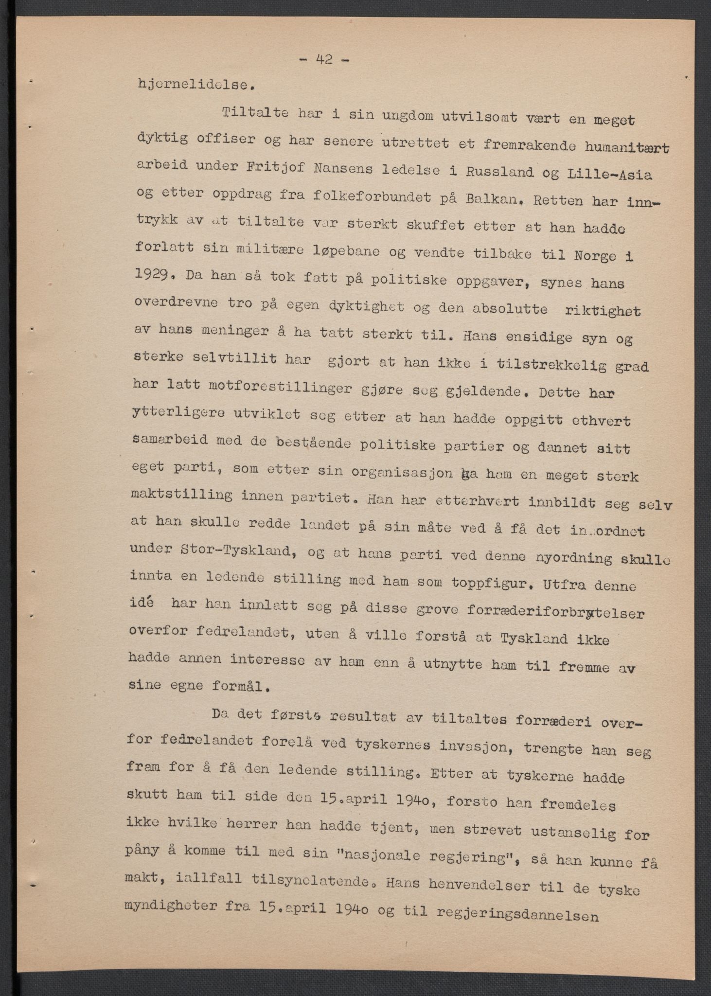 Landssvikarkivet, Oslo politikammer, AV/RA-S-3138-01/D/Da/L0003: Dnr. 29, 1945, p. 3465