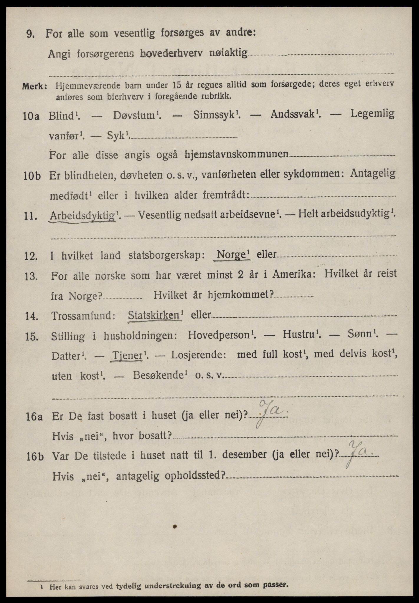 SAT, 1920 census for Sykkylven, 1920, p. 3020