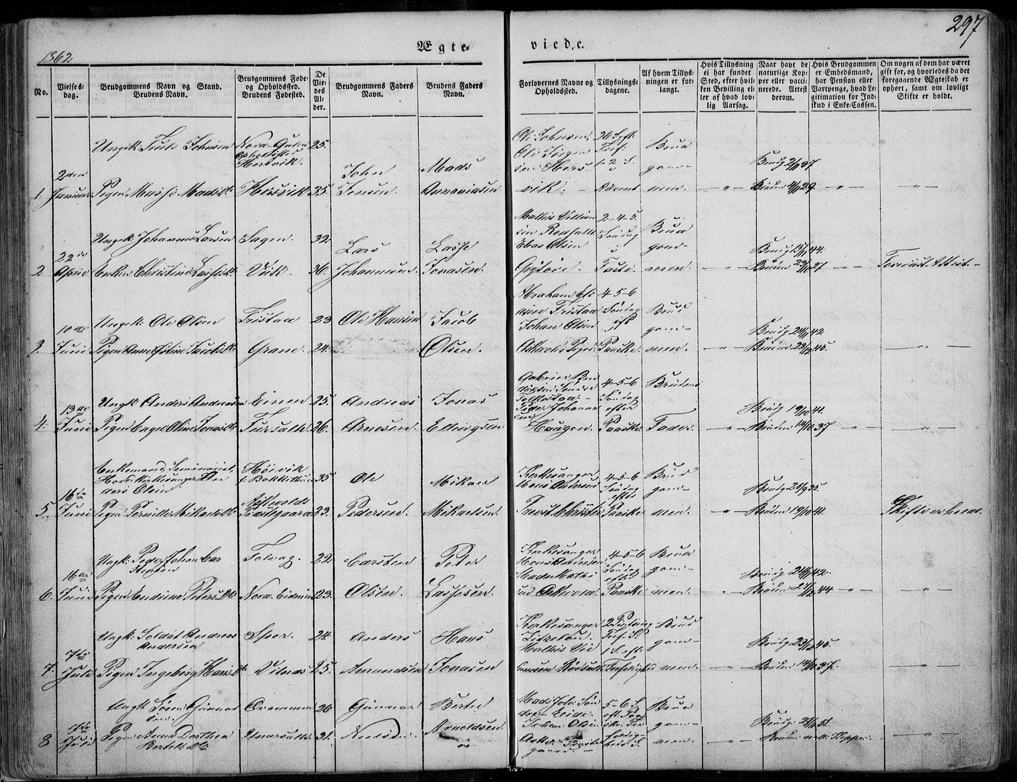 Askvoll sokneprestembete, SAB/A-79501/H/Haa/Haaa/L0011/0002: Parish register (official) no. A 11 II, 1845-1878, p. 297