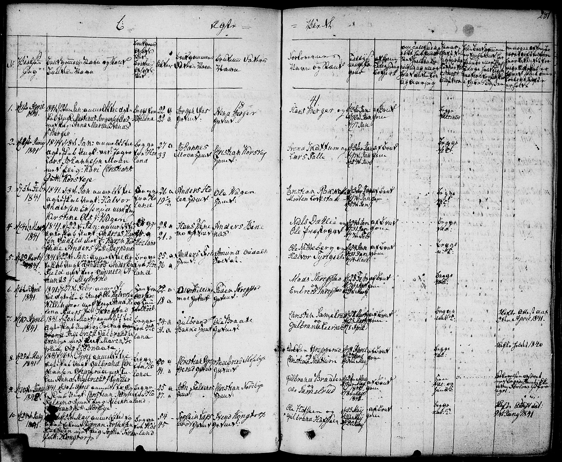 Høland prestekontor Kirkebøker, SAO/A-10346a/F/Fa/L0008: Parish register (official) no. I 8, 1827-1845, p. 281