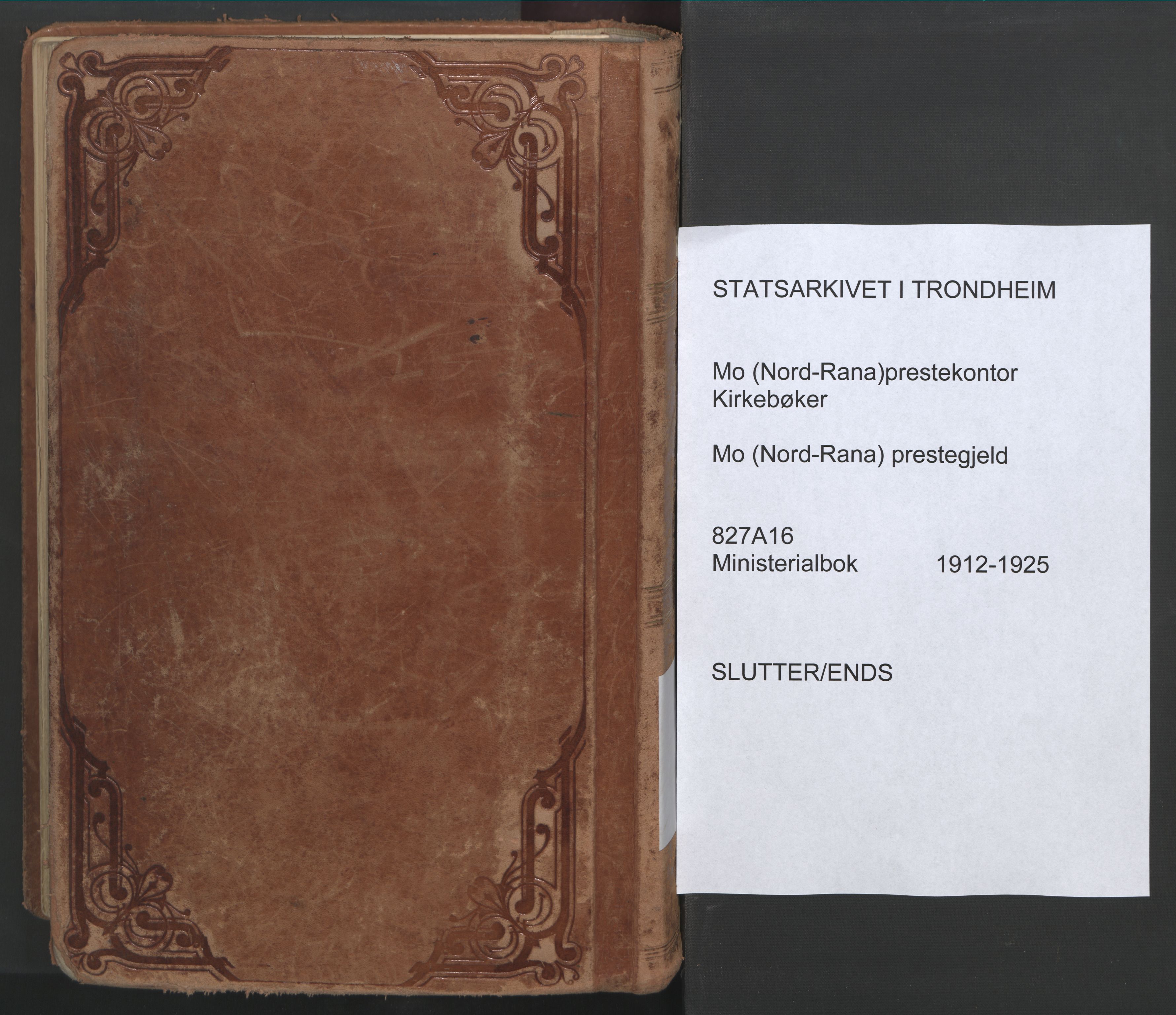Ministerialprotokoller, klokkerbøker og fødselsregistre - Nordland, SAT/A-1459/827/L0404: Parish register (official) no. 827A16, 1912-1925