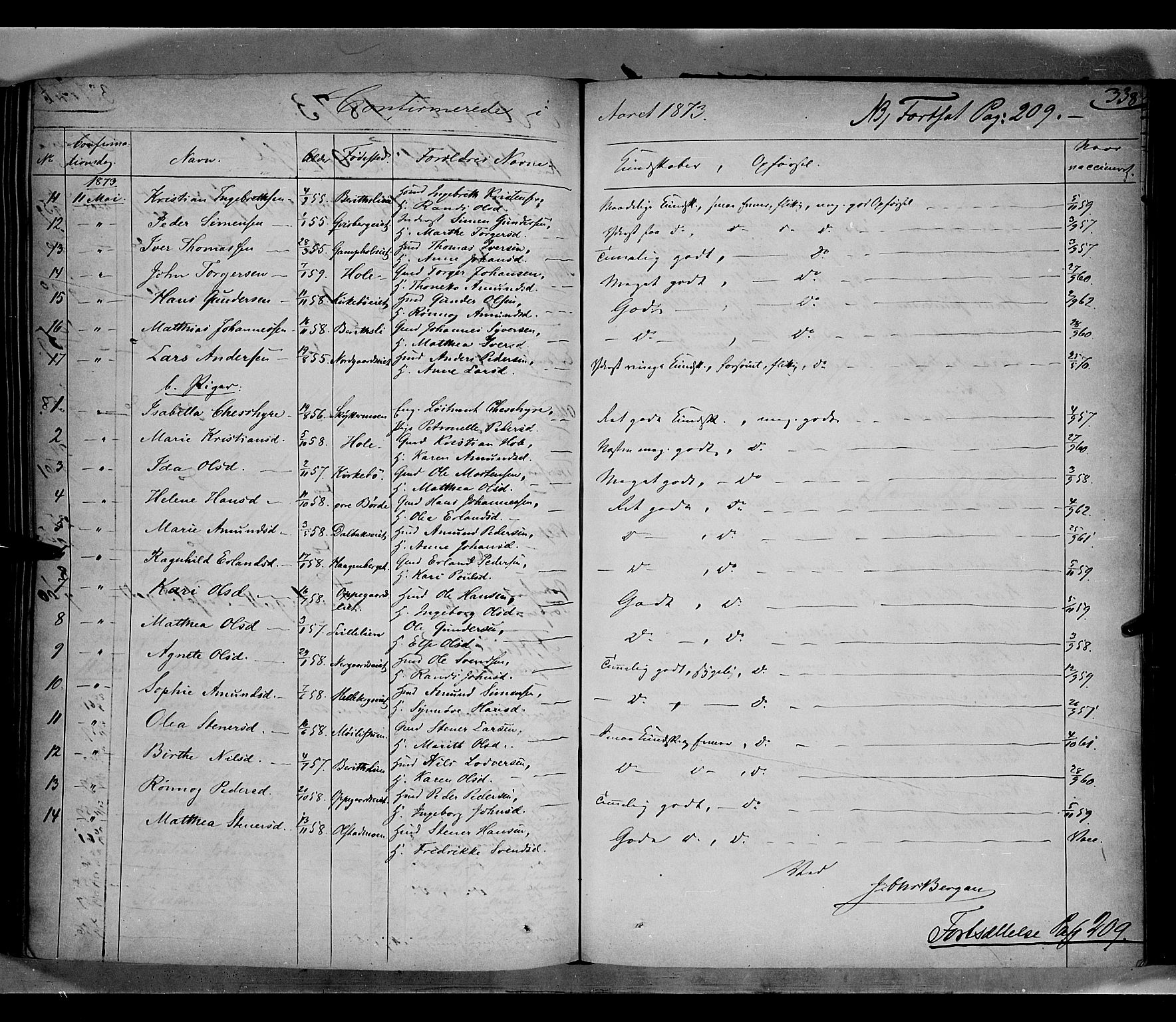 Gausdal prestekontor, AV/SAH-PREST-090/H/Ha/Haa/L0009: Parish register (official) no. 9, 1862-1873, p. 338