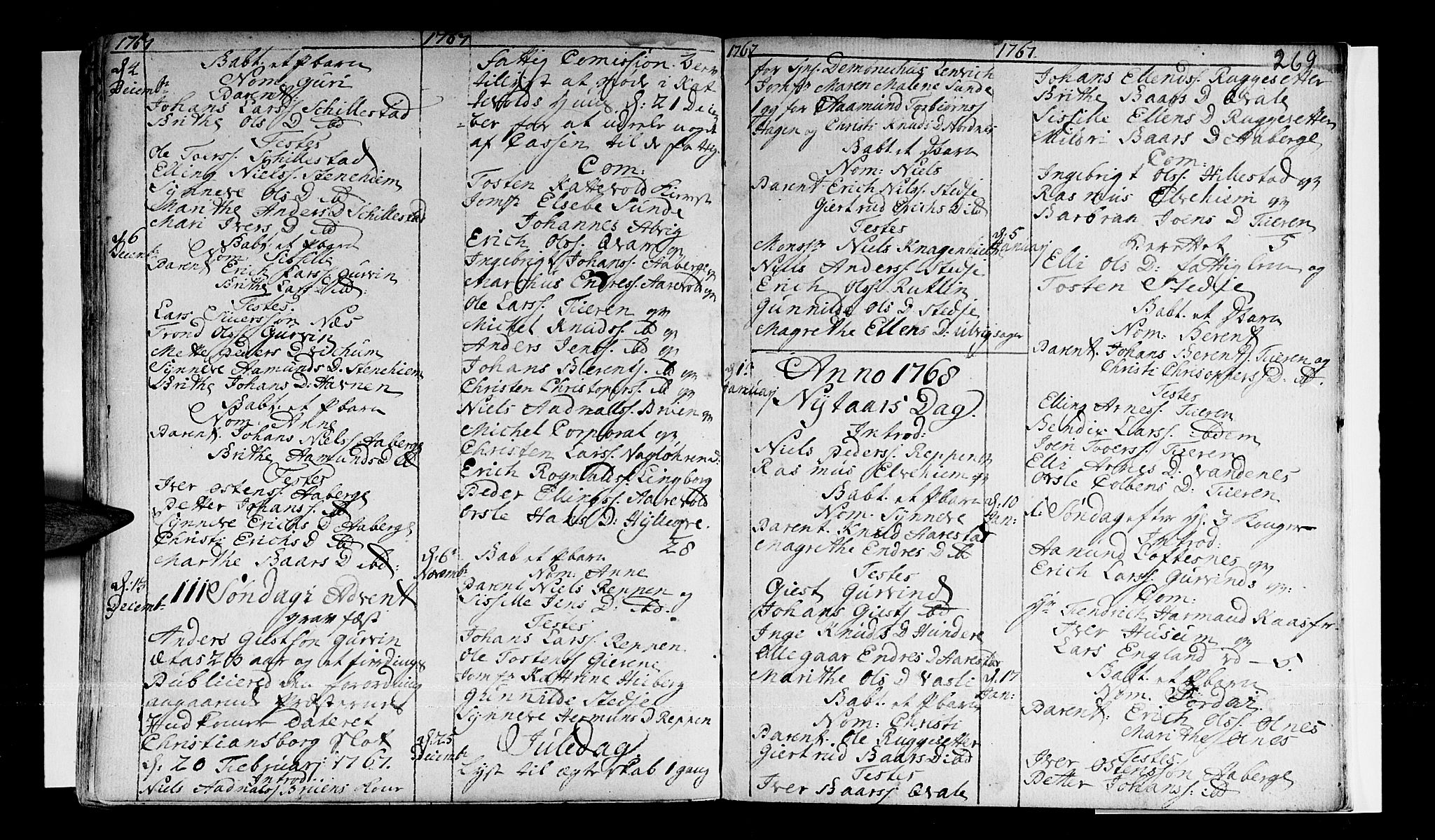 Sogndal sokneprestembete, SAB/A-81301/H/Haa/Haaa/L0003: Parish register (official) no. A 3, 1747-1768, p. 269