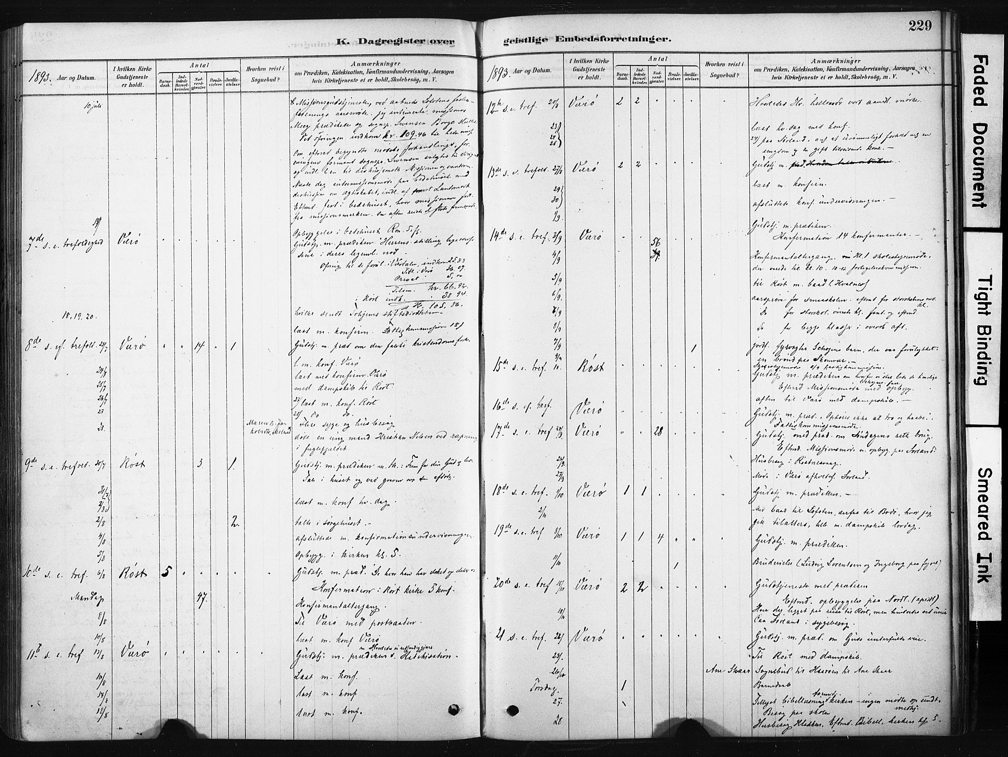 Ministerialprotokoller, klokkerbøker og fødselsregistre - Nordland, AV/SAT-A-1459/808/L0128: Parish register (official) no. 808A01, 1880-1902, p. 229