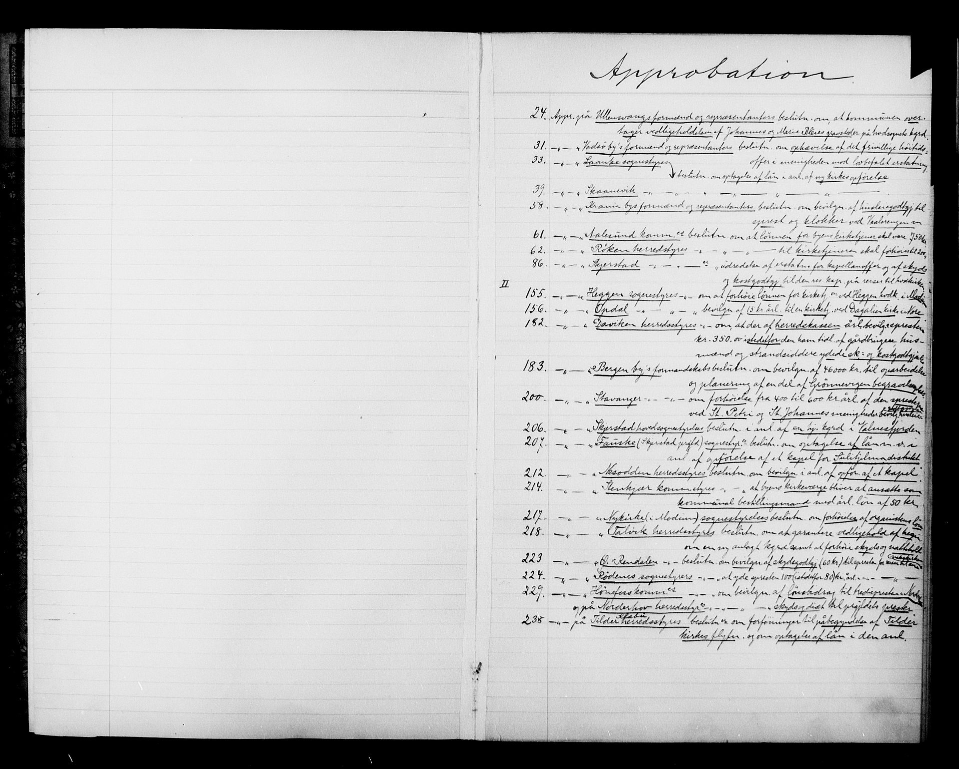 Kirke- og undervisningsdepartementet, Kontoret  for kirke og geistlighet A, AV/RA-S-1007/A/Aa/L0270: Register, 1899