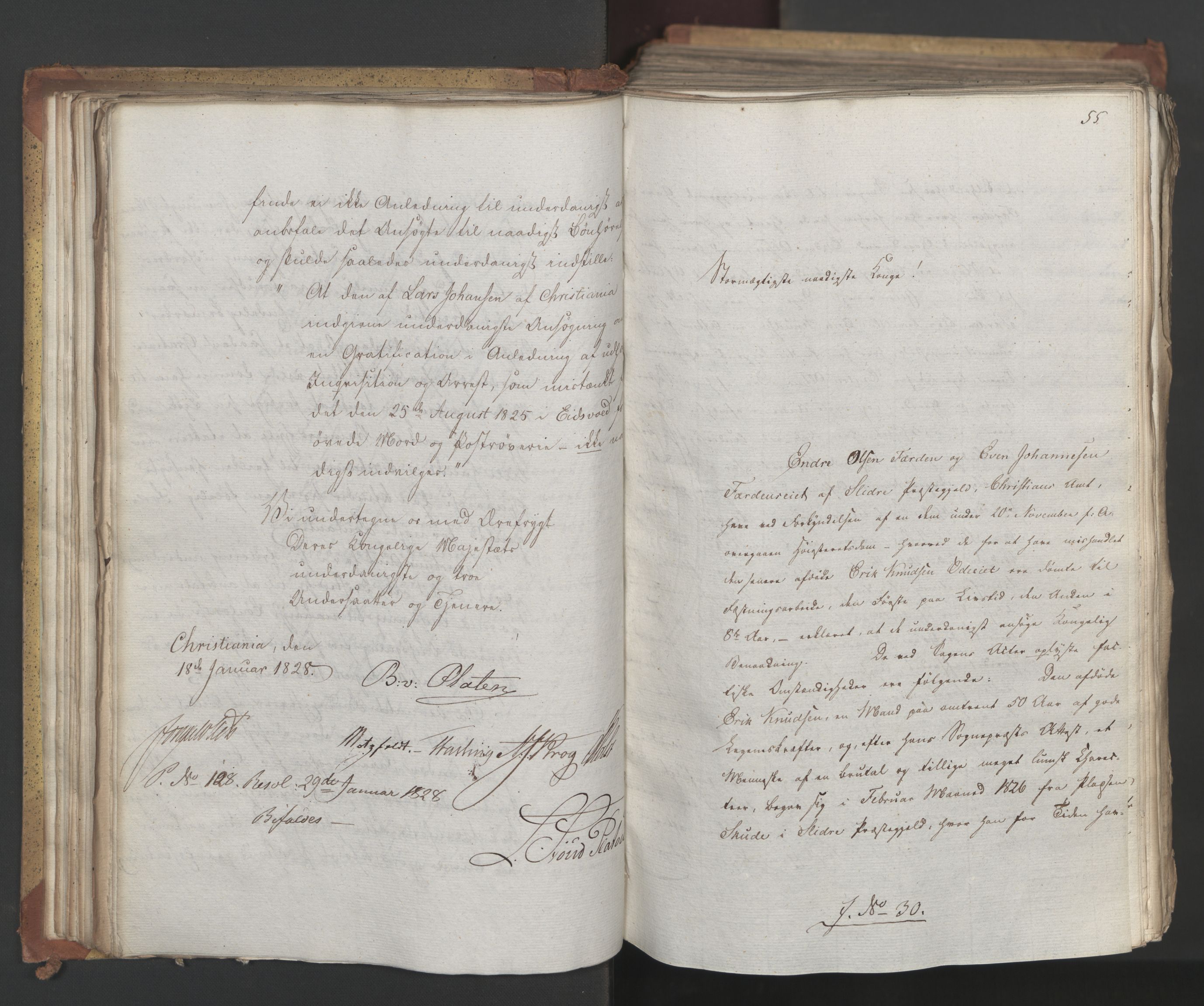 Statsrådsavdelingen i Stockholm, AV/RA-S-1003/D/Da/L0054: Regjeringsinnstillinger nr. 1-230, 1828, p. 94