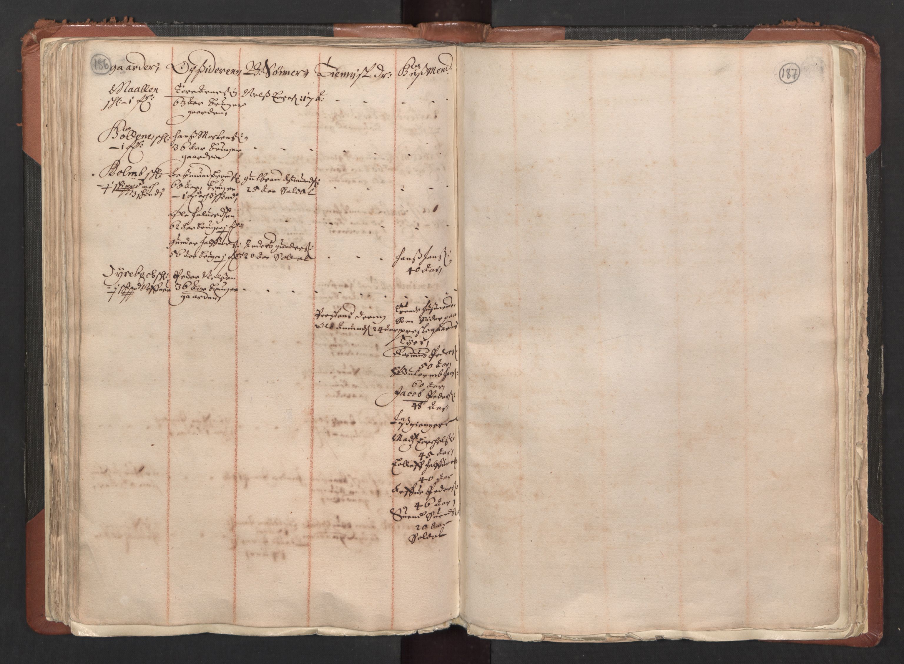 RA, Bailiff's Census 1664-1666, no. 1: Modern Østfold county, 1664, p. 186-187