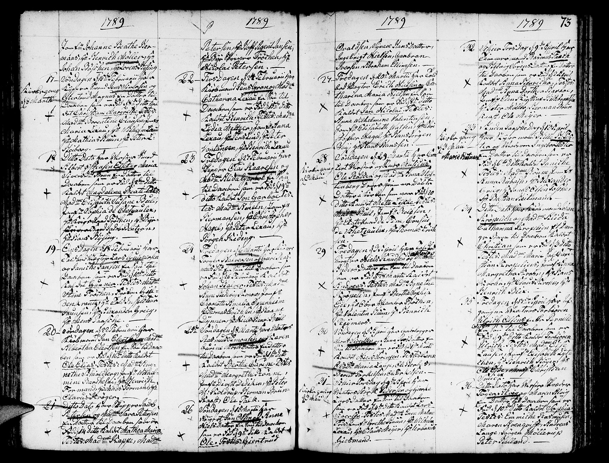 Nykirken Sokneprestembete, SAB/A-77101/H/Haa/L0005: Parish register (official) no. A 5, 1775-1808, p. 73