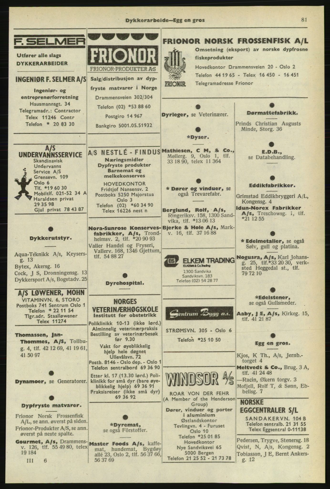 Kristiania/Oslo adressebok, PUBL/-, 1974-1975, p. 81