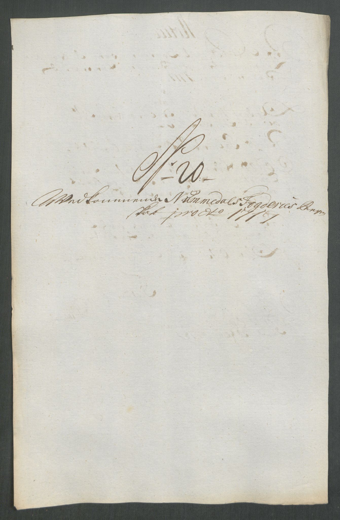 Rentekammeret inntil 1814, Reviderte regnskaper, Fogderegnskap, AV/RA-EA-4092/R64/L4438: Fogderegnskap Namdal, 1717, p. 174