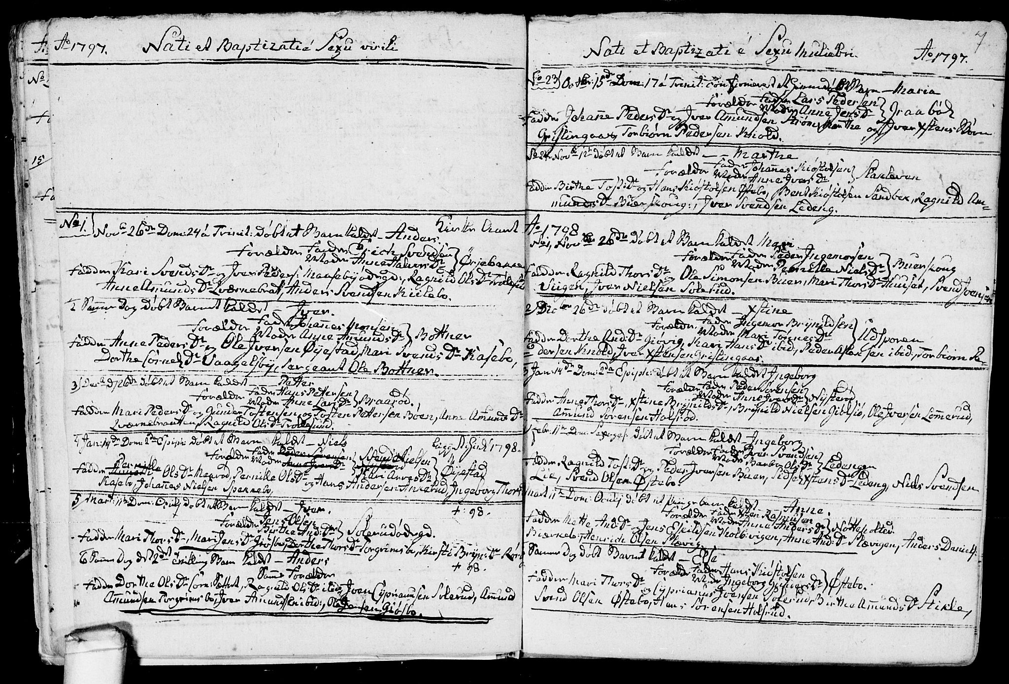 Aremark prestekontor Kirkebøker, AV/SAO-A-10899/F/Fb/L0003: Parish register (official) no.  II 3, 1796-1814, p. 7