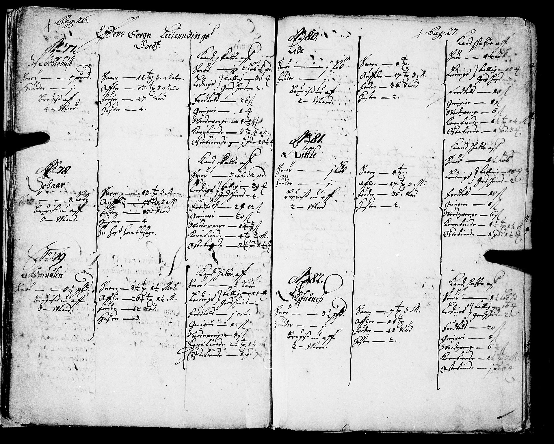 Rentekammeret inntil 1814, Realistisk ordnet avdeling, RA/EA-4070/N/Nb/Nba/L0043: Sunnfjord fogderi, 1667, p. 26-27