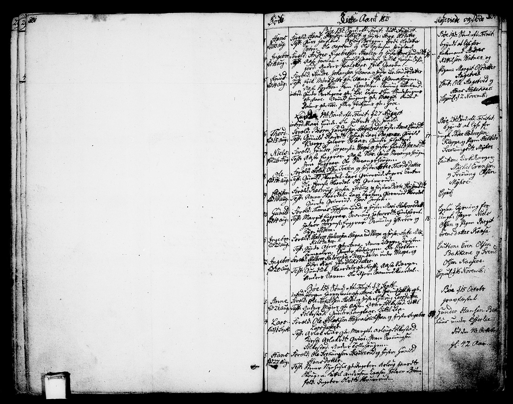 Bø kirkebøker, AV/SAKO-A-257/F/Fa/L0005: Parish register (official) no. 5, 1785-1815, p. 303-304