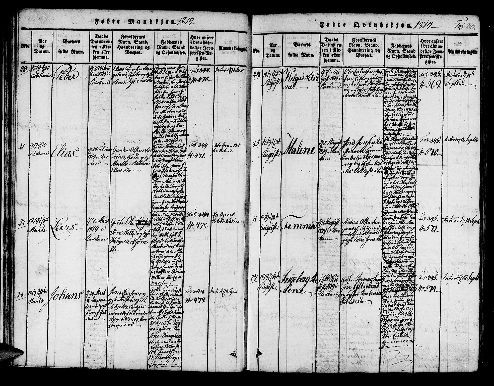 Avaldsnes sokneprestkontor, AV/SAST-A -101851/H/Ha/Haa/L0004: Parish register (official) no. A 4, 1816-1825, p. 30