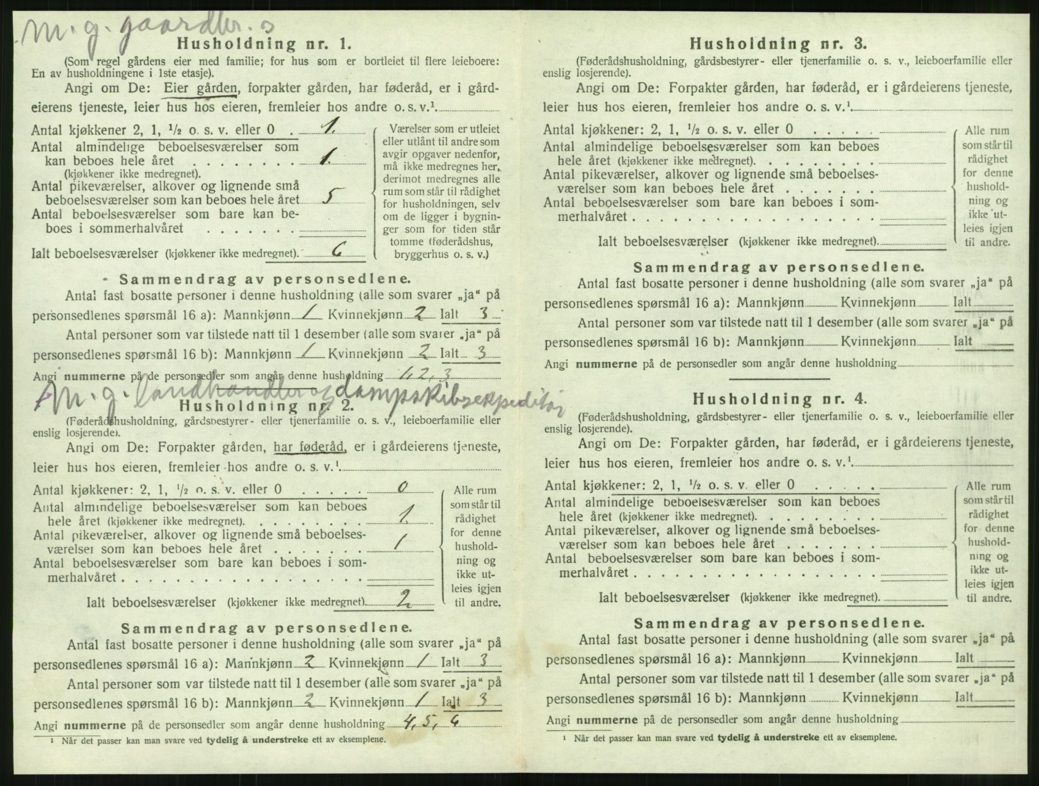 SAT, 1920 census for Tjøtta, 1920, p. 120