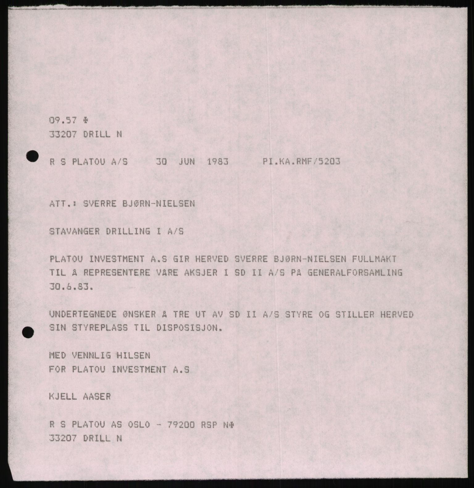 Pa 1503 - Stavanger Drilling AS, AV/SAST-A-101906/D/L0006: Korrespondanse og saksdokumenter, 1974-1984, p. 343