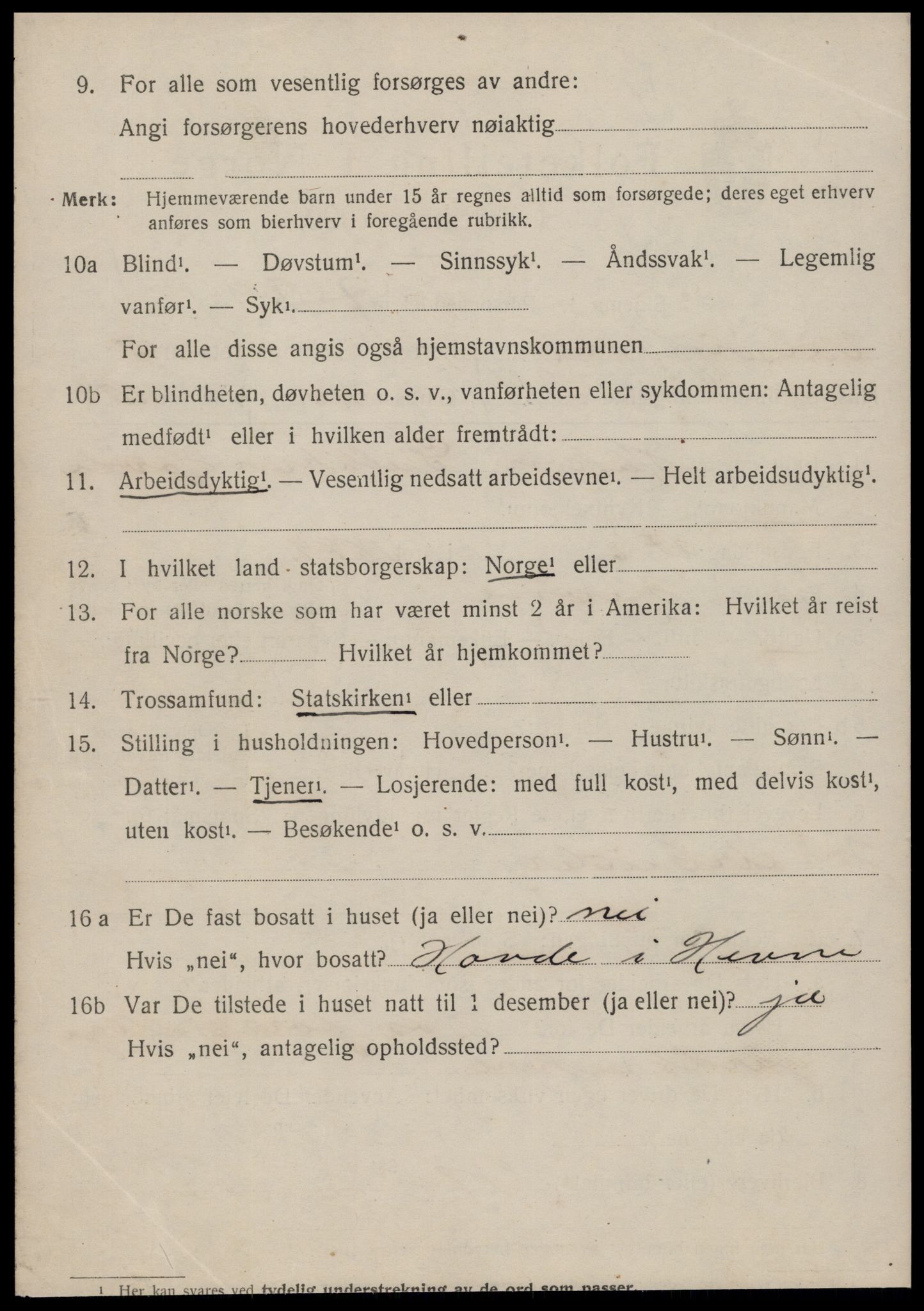 SAT, 1920 census for Valsøyfjord, 1920, p. 2888