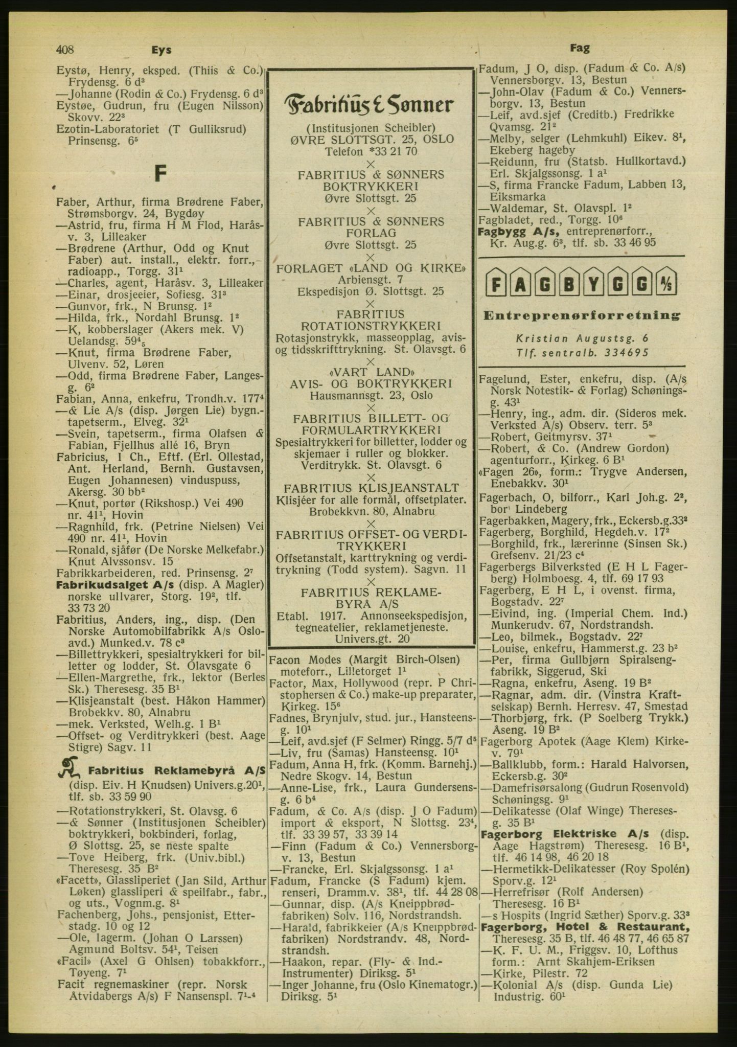 Kristiania/Oslo adressebok, PUBL/-, 1956-1957, p. 408