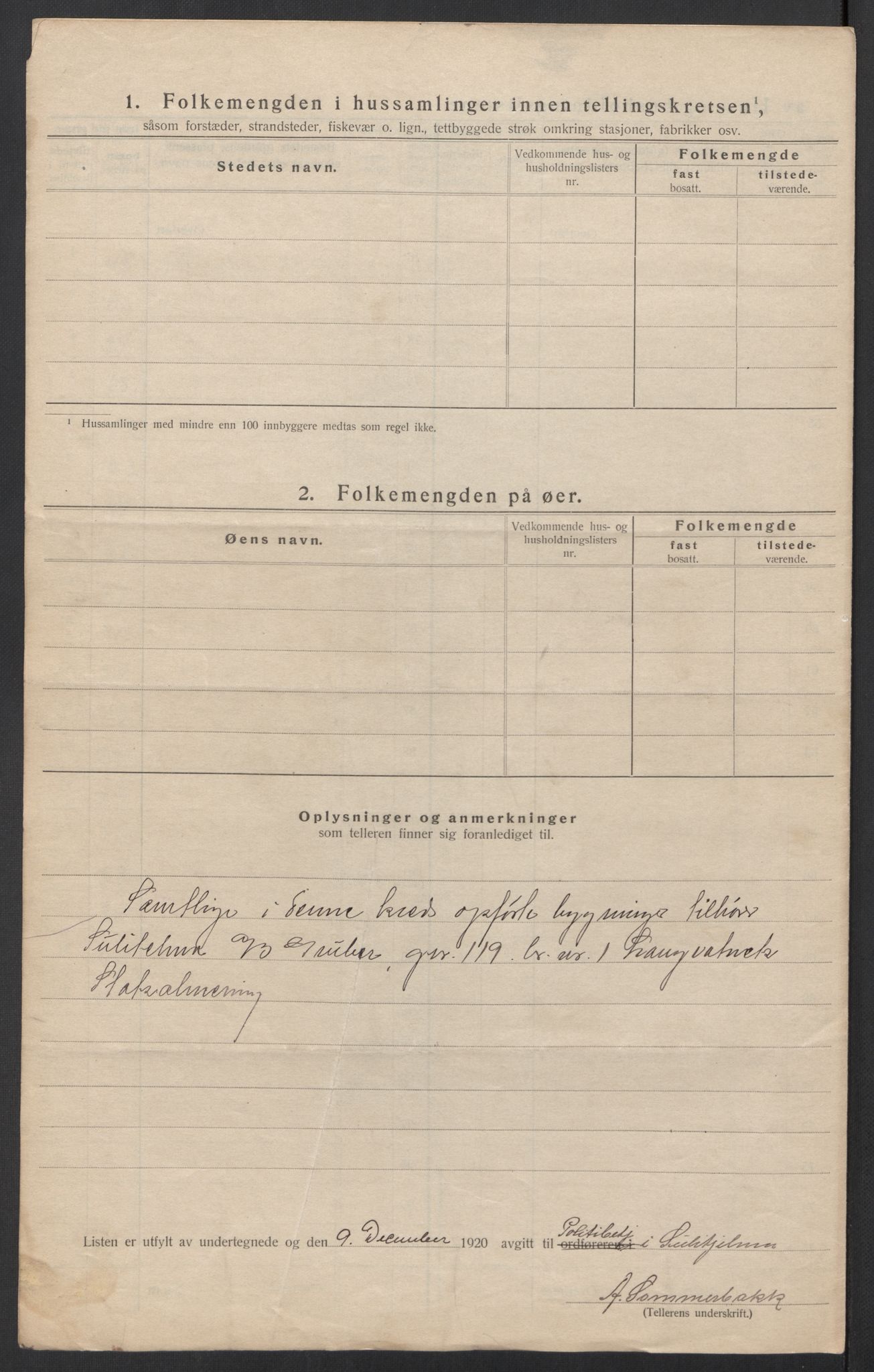 SAT, 1920 census for Fauske, 1920, p. 17