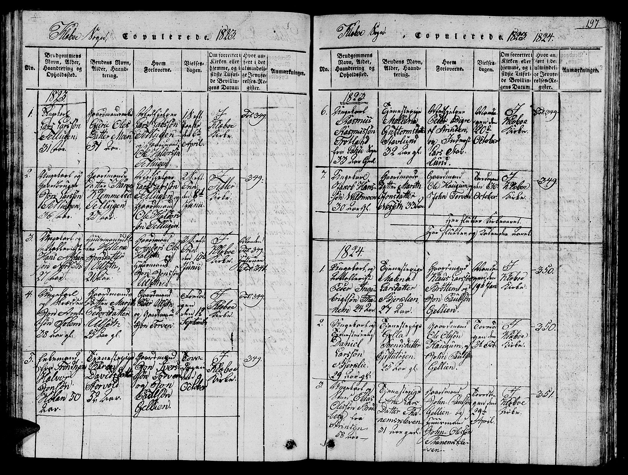 Ministerialprotokoller, klokkerbøker og fødselsregistre - Sør-Trøndelag, SAT/A-1456/618/L0450: Parish register (copy) no. 618C01, 1816-1865, p. 197