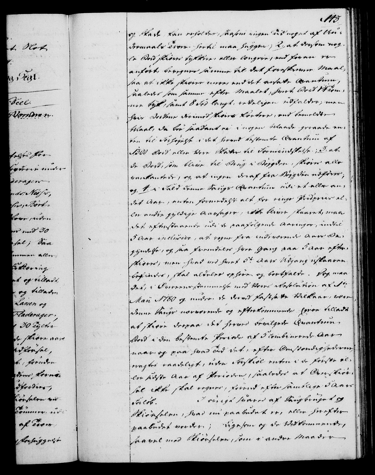 Rentekammeret, Kammerkanselliet, AV/RA-EA-3111/G/Gg/Gga/L0013: Norsk ekspedisjonsprotokoll med register (merket RK 53.13), 1784-1787, p. 143