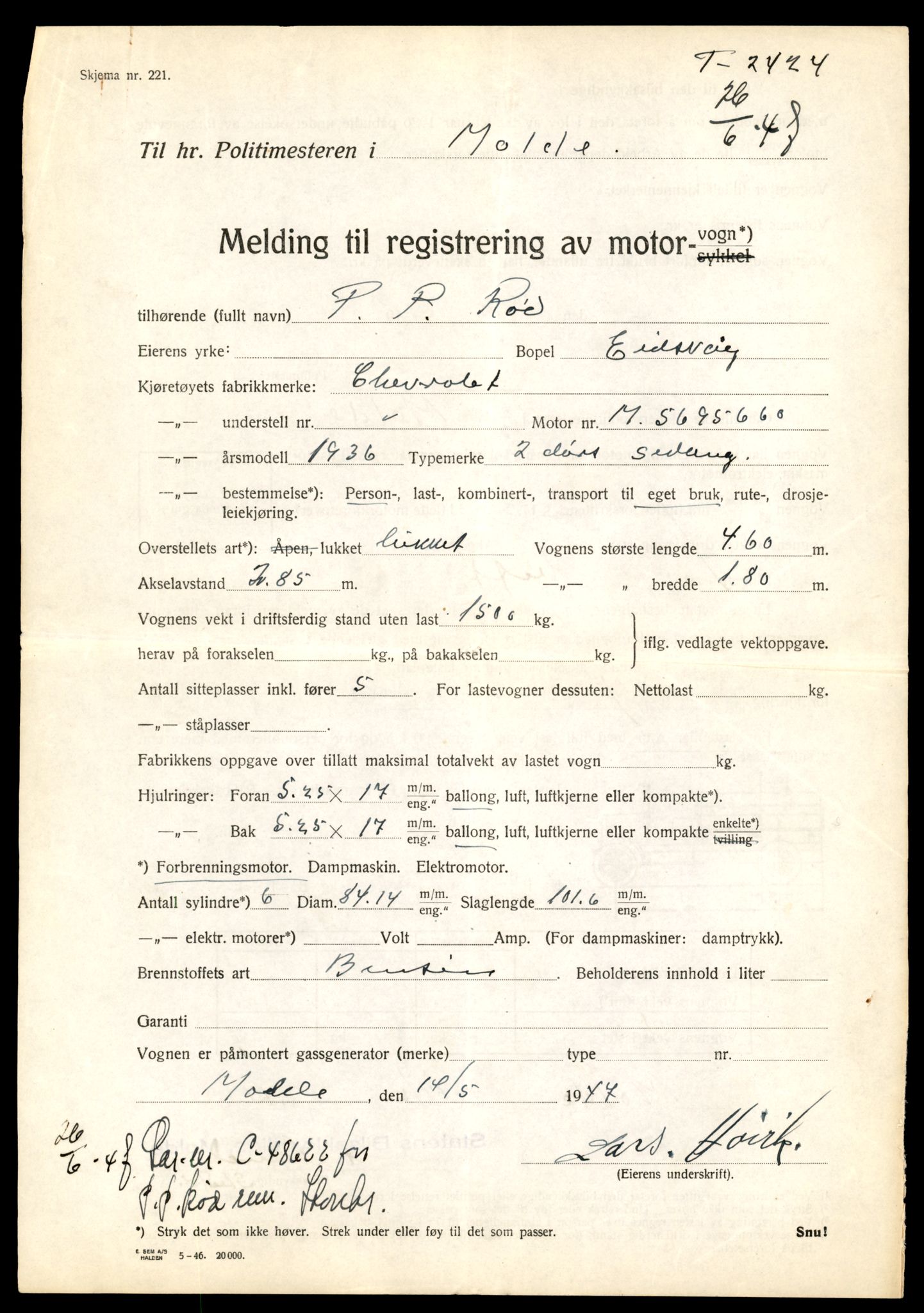 Møre og Romsdal vegkontor - Ålesund trafikkstasjon, AV/SAT-A-4099/F/Fe/L0019: Registreringskort for kjøretøy T 10228 - T 10350, 1927-1998, p. 269