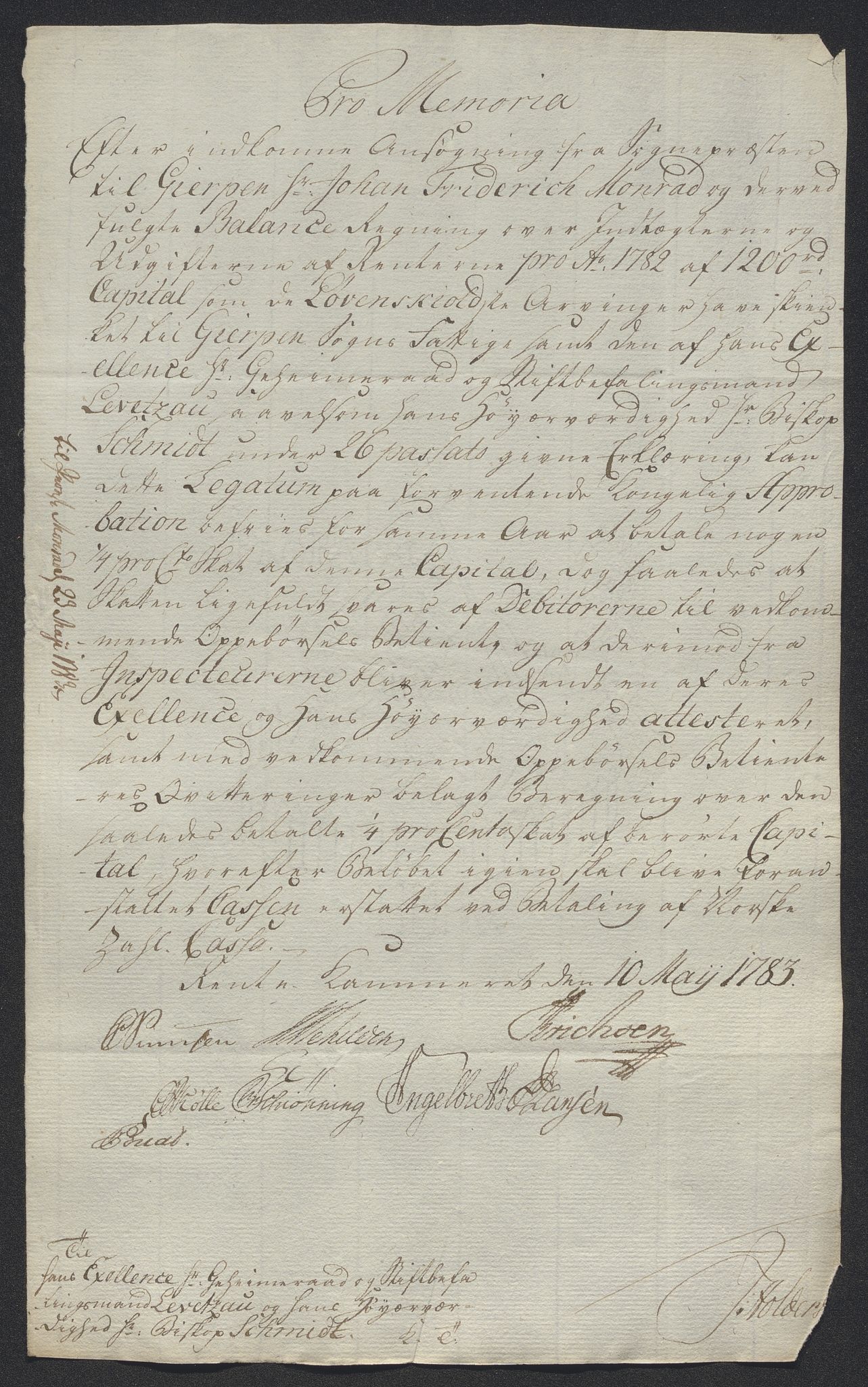 Kristiania tukthus, AV/SAO-A-10644/A/Ad/Adc/L0001: Innkomne skriv, 1740-1789, p. 278