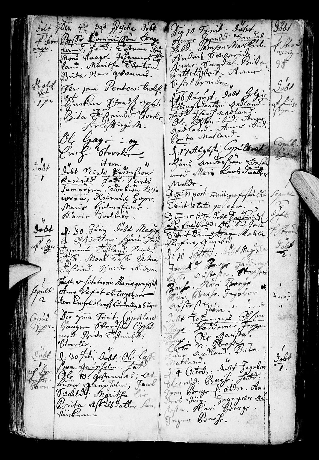 Os sokneprestembete, SAB/A-99929: Parish register (official) no. A 6, 1669-1719, p. 95