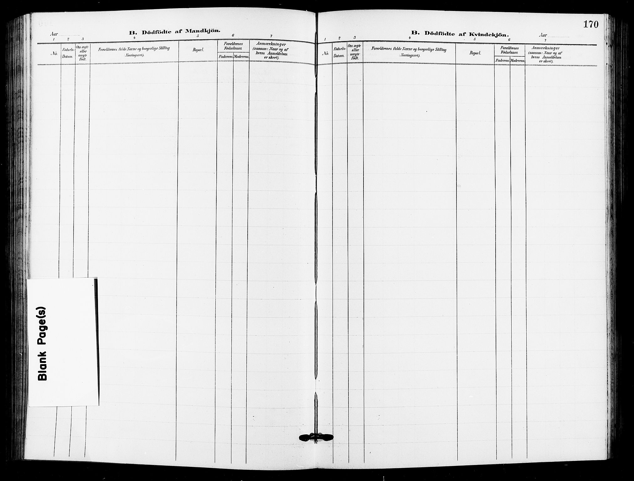 Sarpsborg prestekontor Kirkebøker, AV/SAO-A-2006/G/Ga/L0001: Parish register (copy) no. 1, 1902-1911, p. 170