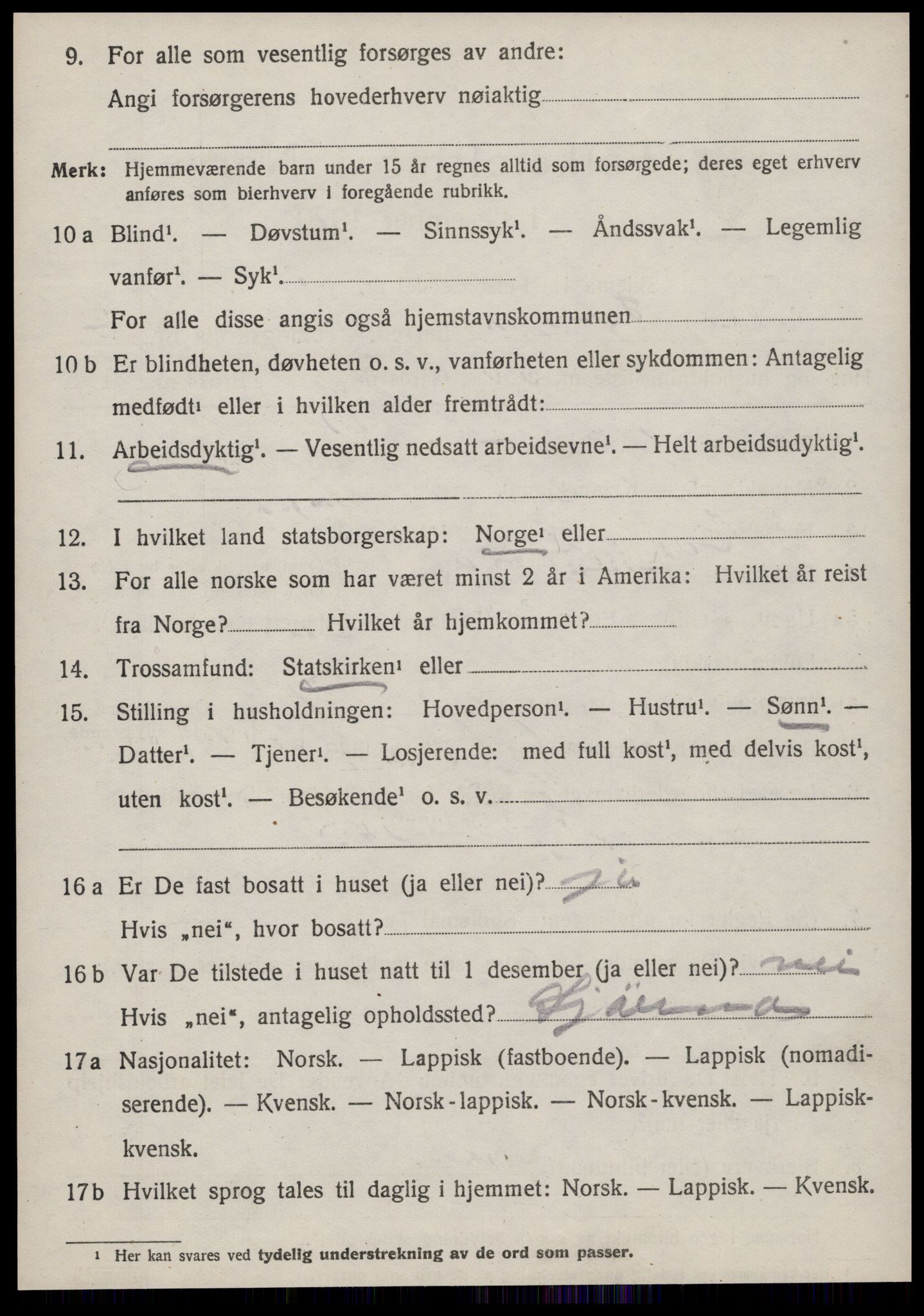 SAT, 1920 census for Sør-Frøya, 1920, p. 4074