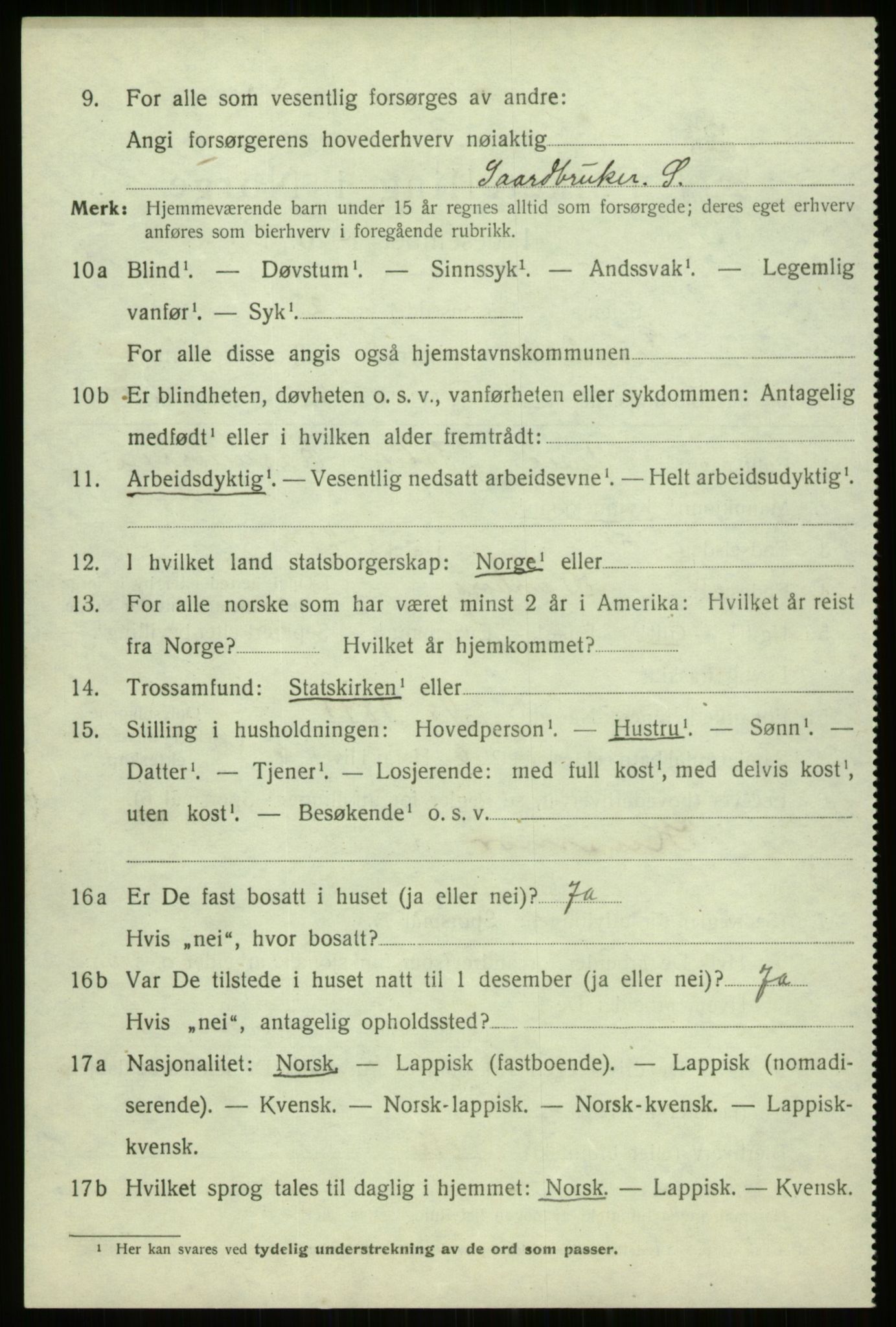 SATØ, 1920 census for Trondenes, 1920, p. 17981