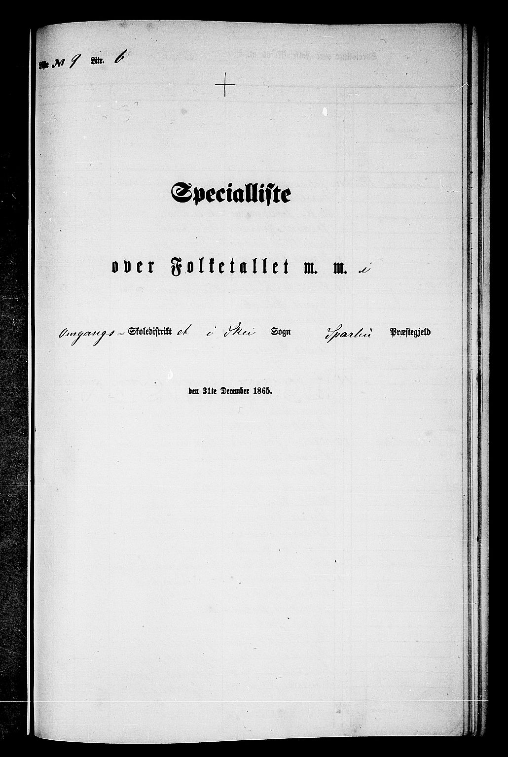 RA, 1865 census for Sparbu, 1865, p. 194