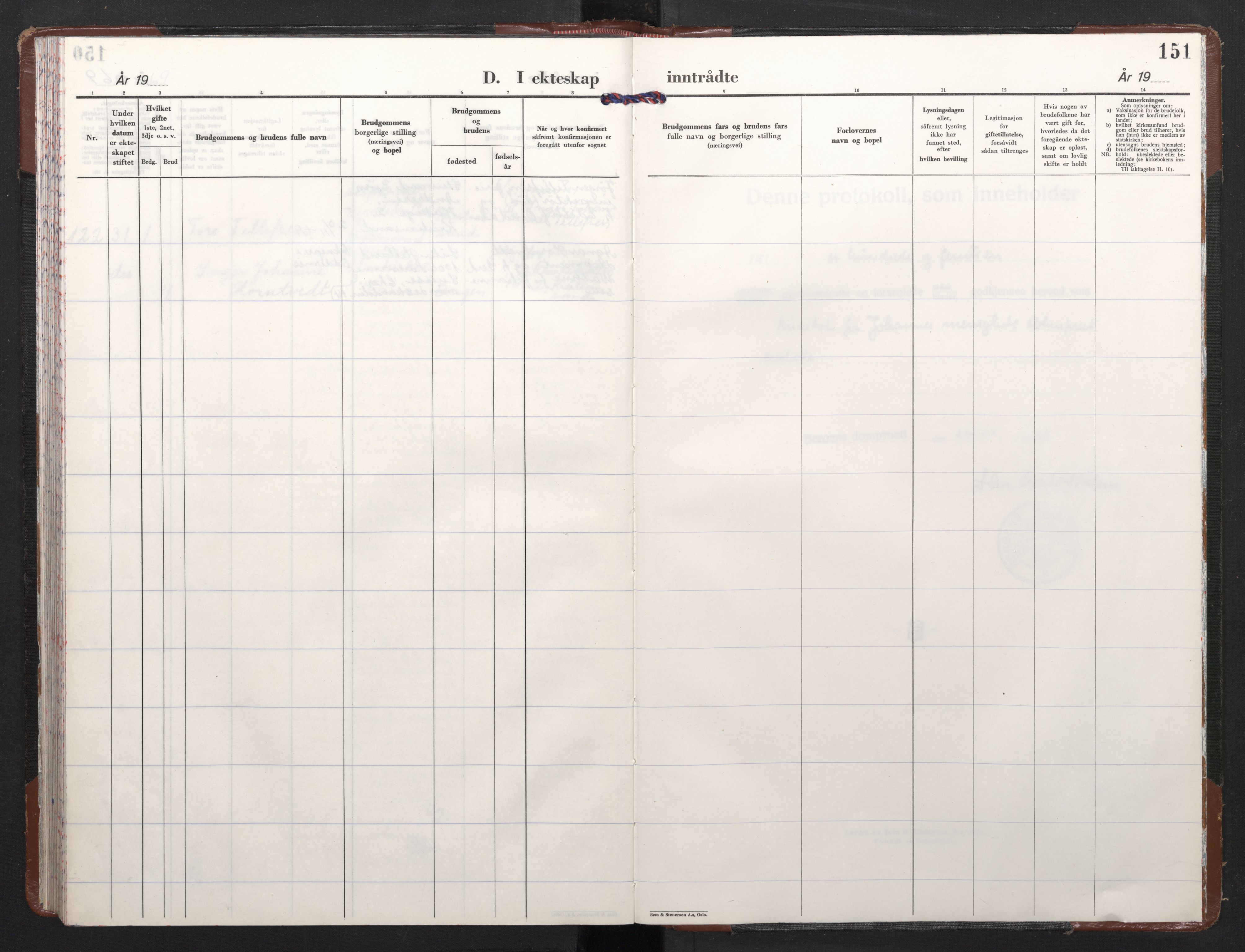 Johanneskirken sokneprestembete, AV/SAB-A-76001/H/Haa/L0016: Parish register (official) no. D 5, 1964-1969, p. 150b-151a