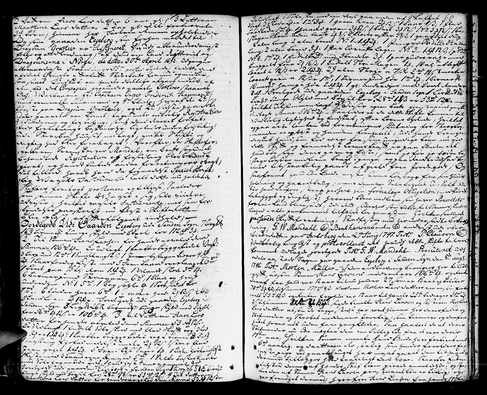 Lier, Røyken og Hurum sorenskriveri, AV/SAKO-A-89/H/Hc/L0005: Skifteprotokoll, 1760-1774, p. 59b-60a