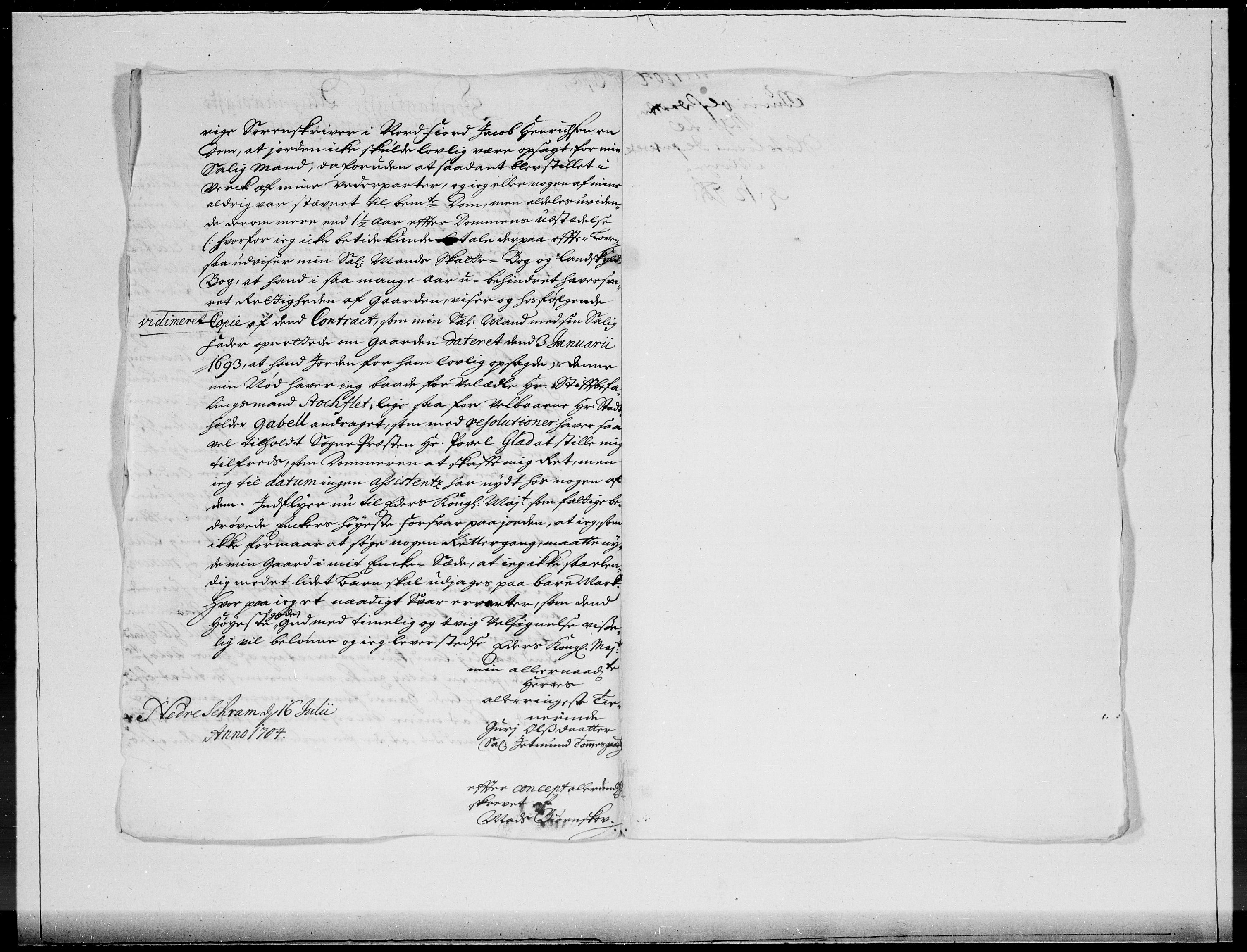 Danske Kanselli 1572-1799, AV/RA-EA-3023/F/Fc/Fcc/Fcca/L0057: Norske innlegg 1572-1799, 1704, p. 231