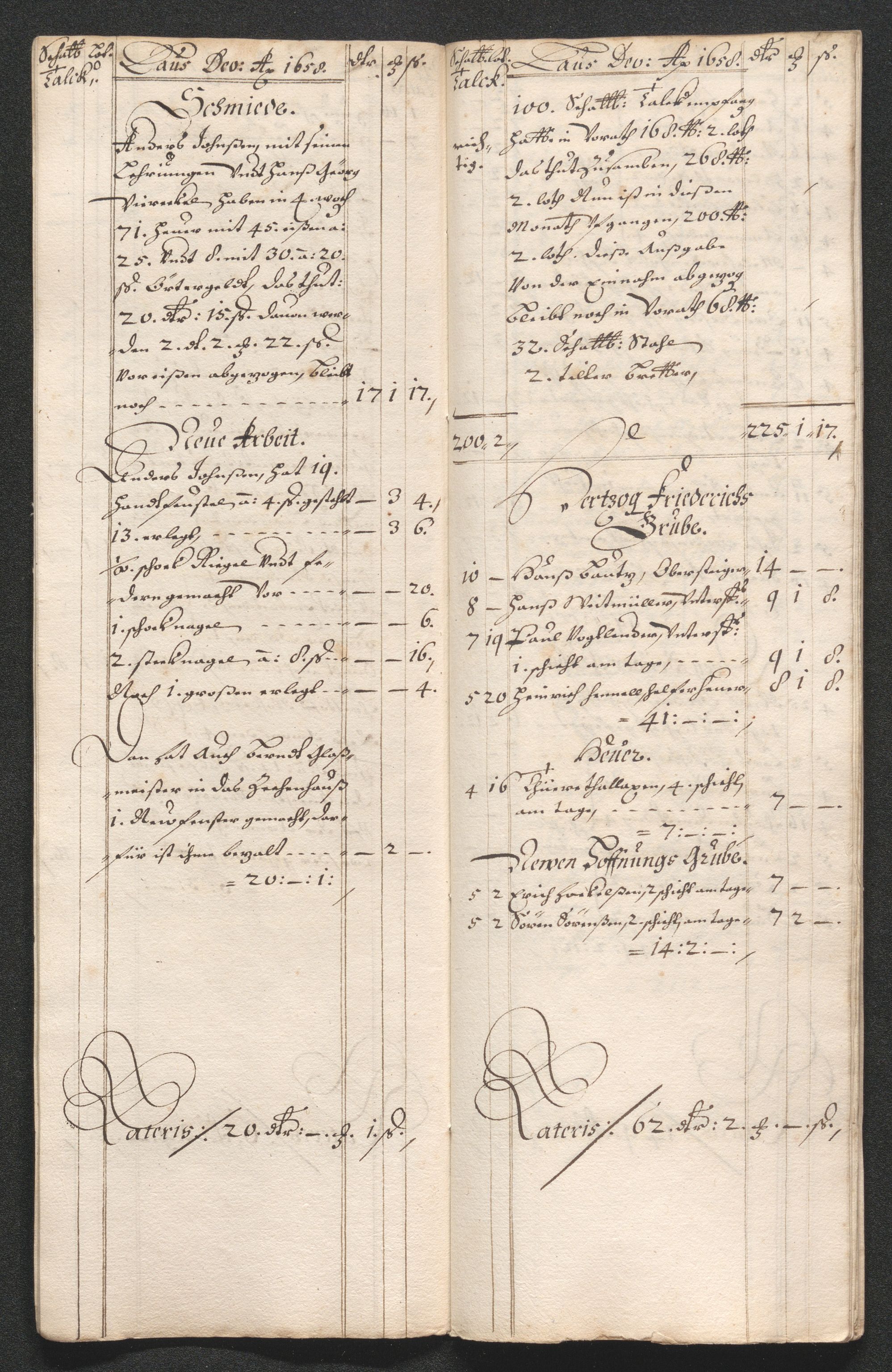 Kongsberg Sølvverk 1623-1816, SAKO/EA-3135/001/D/Dc/Dcd/L0033: Utgiftsregnskap for gruver m.m. , 1658, p. 393